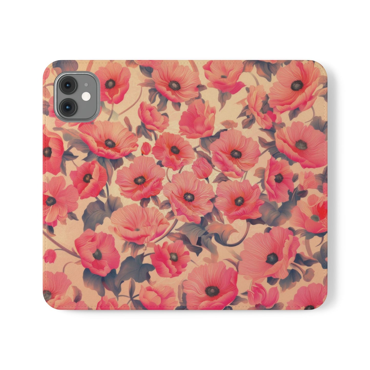 Floral Flip Phone Case - Stylish Smartphone Protector, Floral Design Case, Gift for Her, Trendy Tech Accessory, Mother's Day Gift