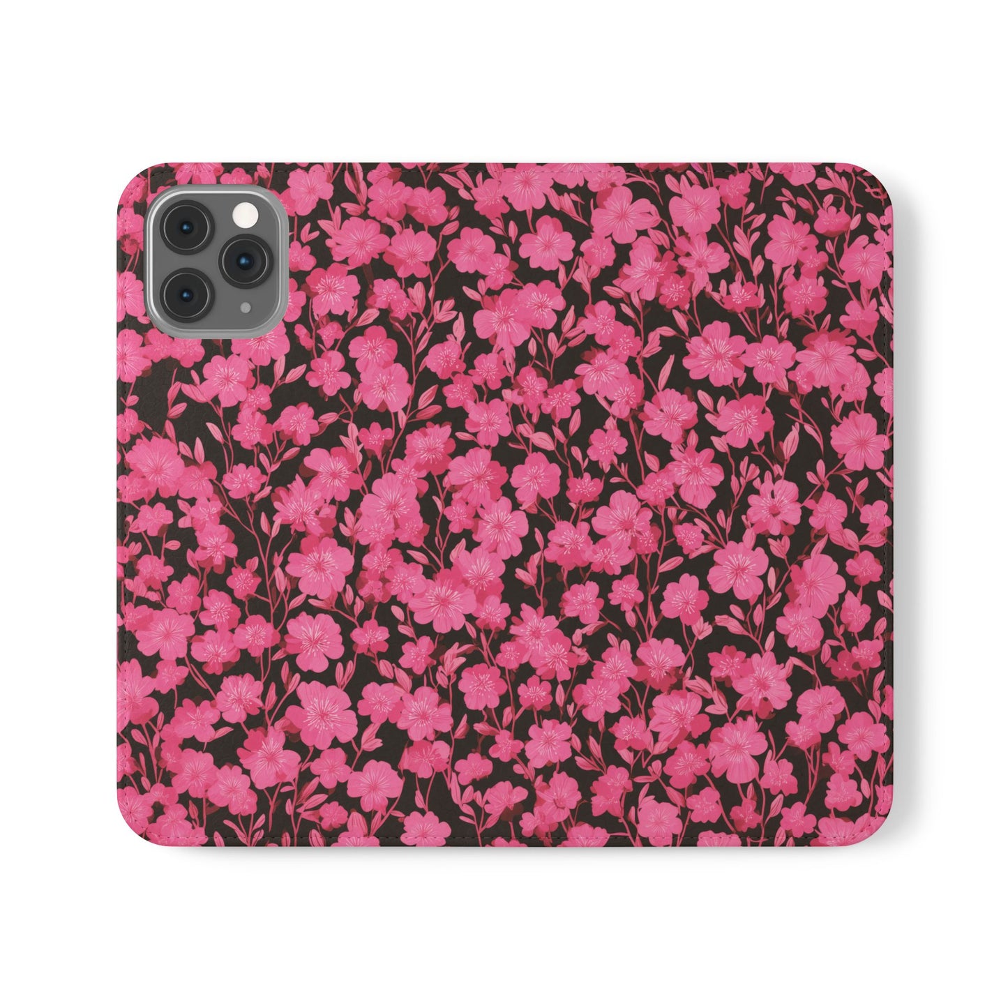 Floral Flip Cases for Phones, Cute Floral Phone Wallet, Gift for Her, Trendy Phone Accessories, Mother's Day Gift, Phone Protection