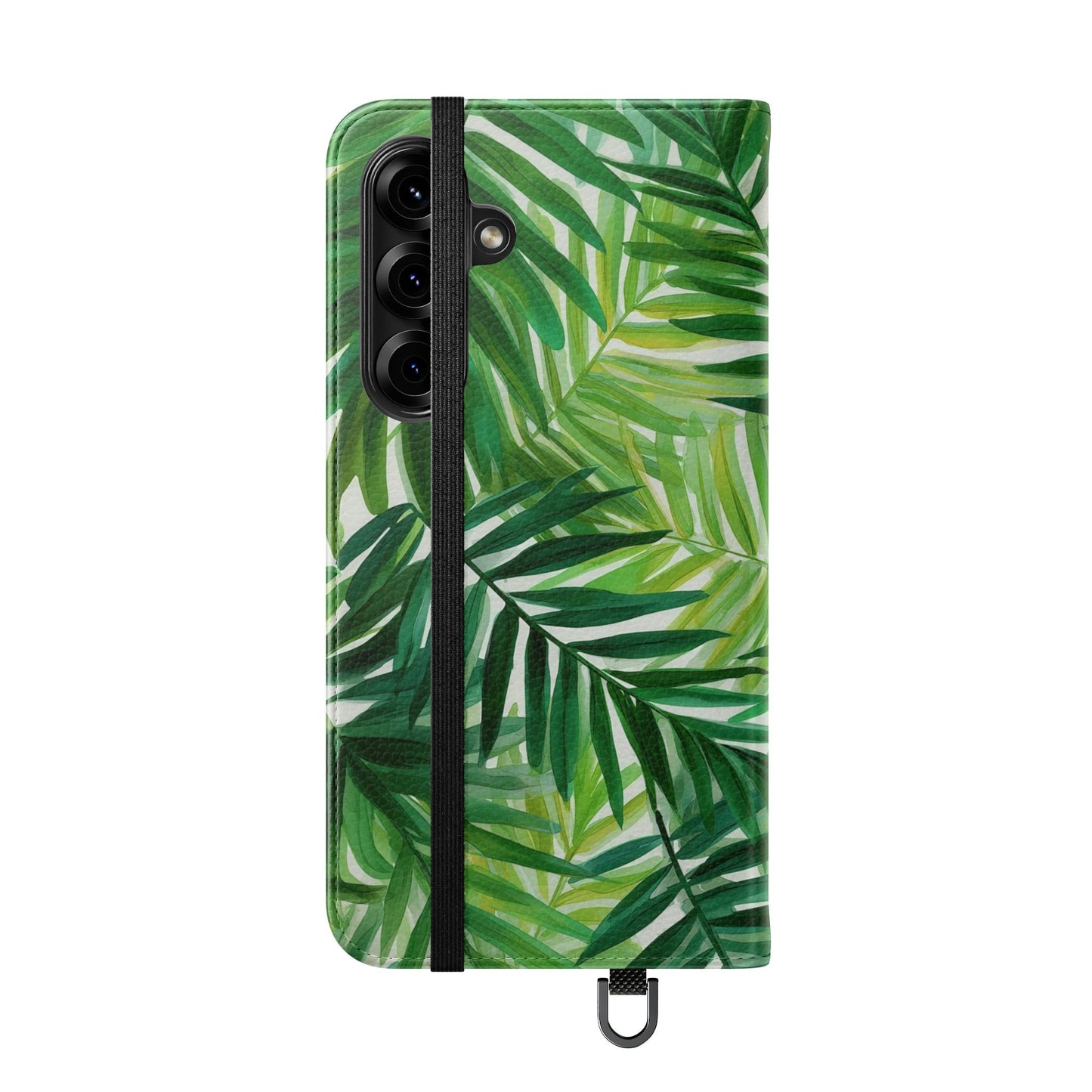 Tropical Leaf Flip Case for Phones, Eco-Friendly Phone Cover, Stylish Wallet Case, Perfect Gift for Nature Lovers, Spring/Summer Accessory