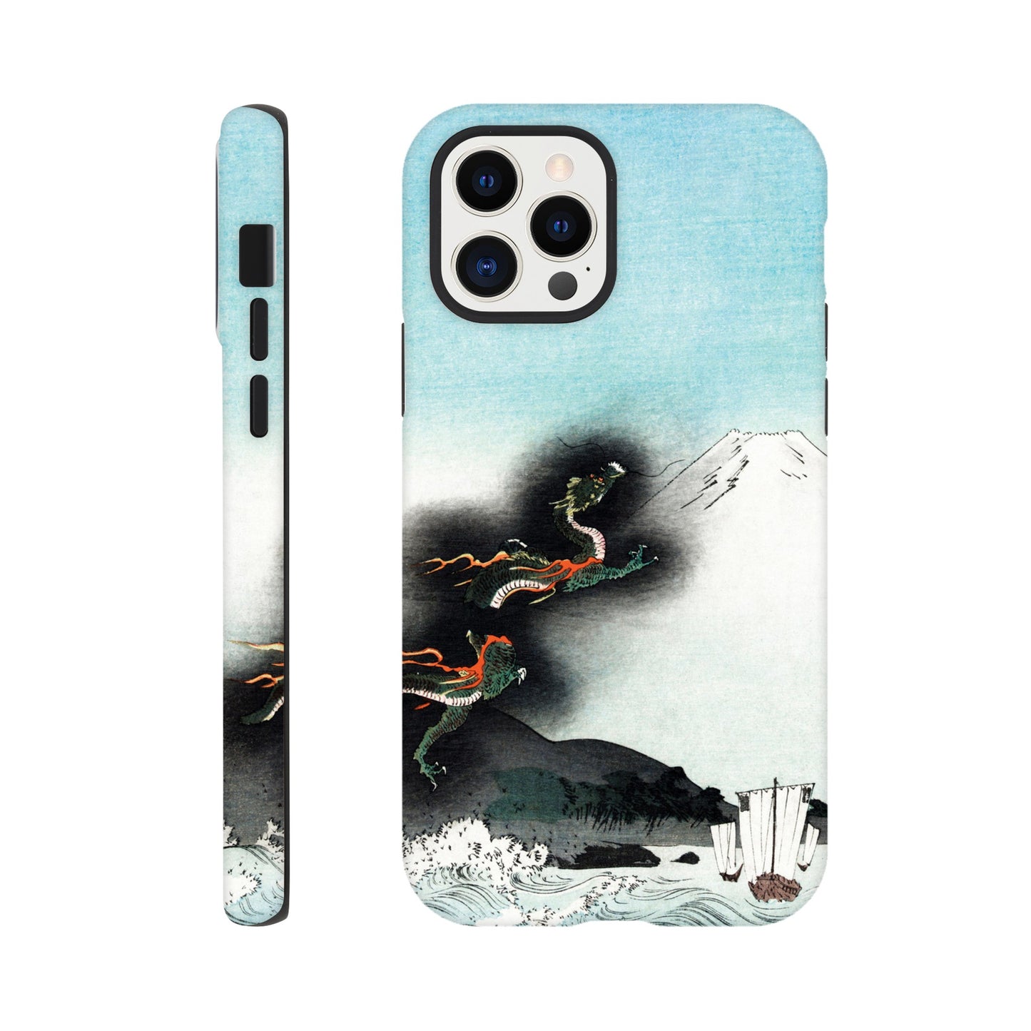 Dragon Rising Over Mount Fuji - Phone Case Sturdy