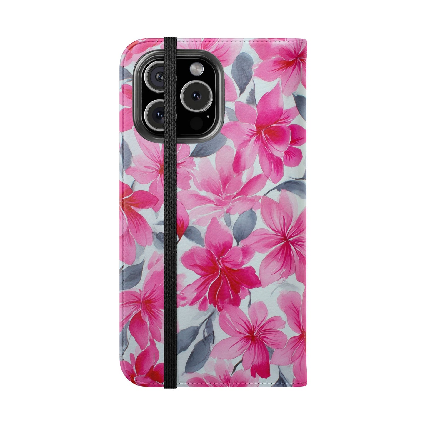 Floral Flip Phone Cases, Elegant Smartphone Covers, Spring Decor, Stylish Gift for Her, Patterned Wallet Case, Trendy Phone Protectors