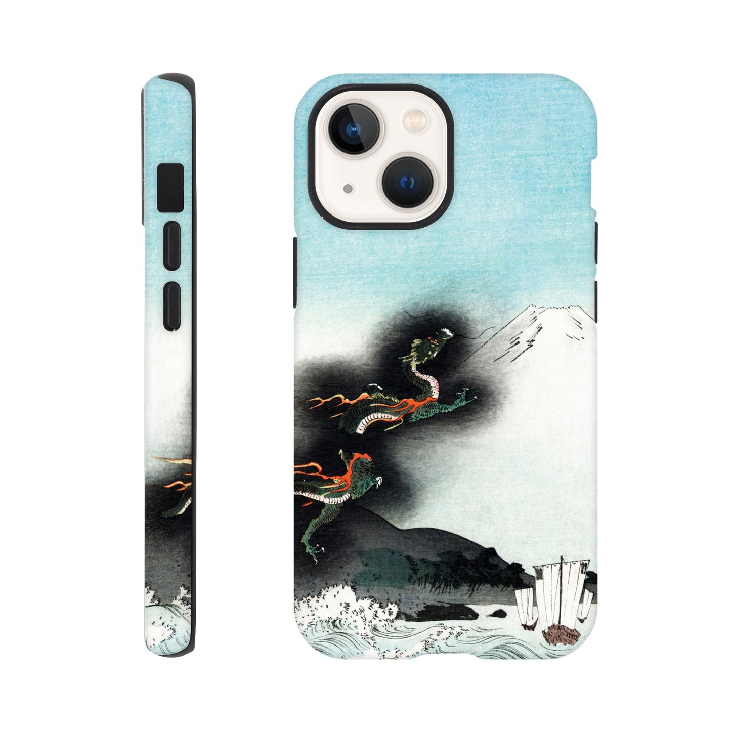 Dragon Rising Over Mount Fuji - Phone Case Sturdy