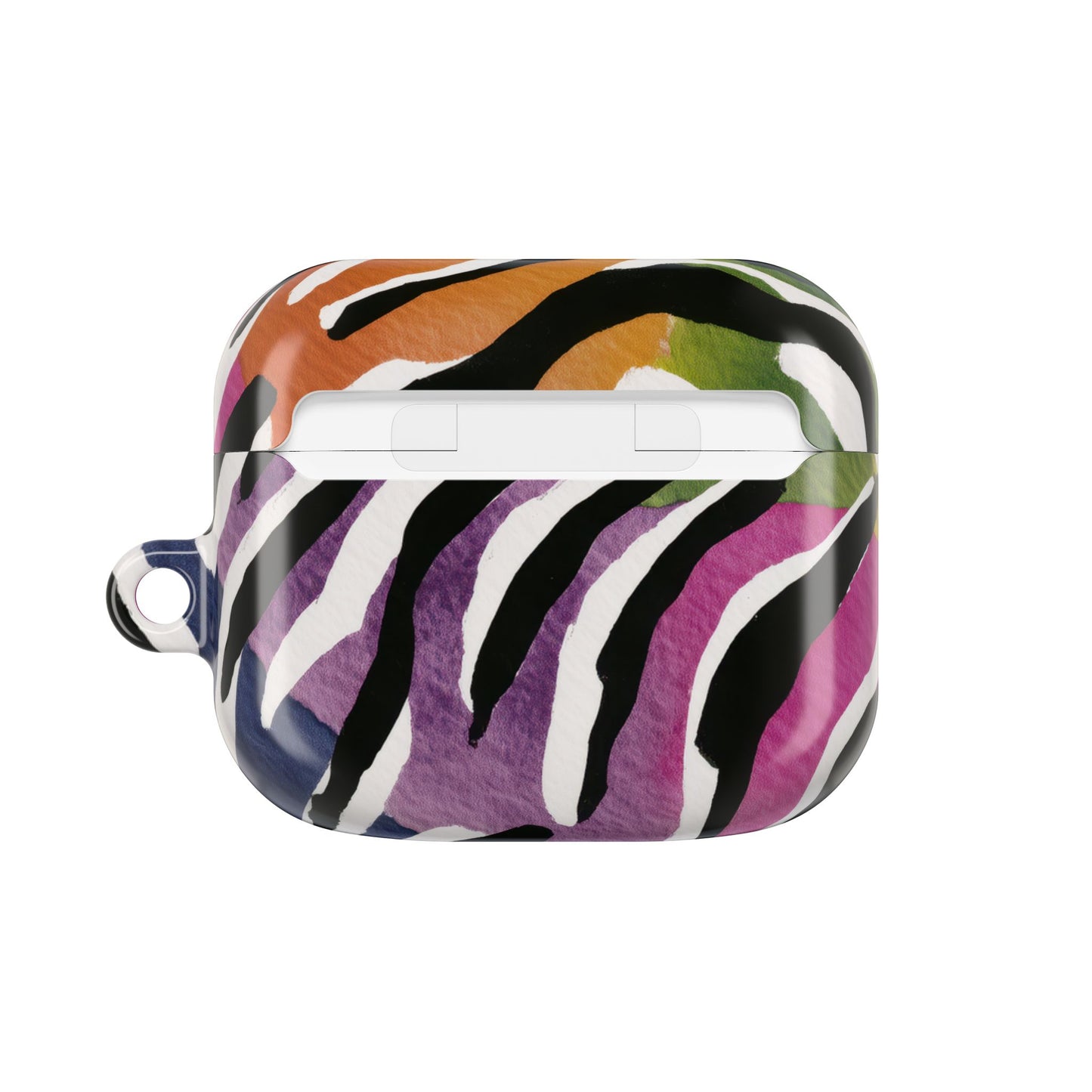 Vibrant Zebra Print AirPod Cases, Colorful Accessories, Unique Gifts, Tech Protection, Trendy Earbud Covers