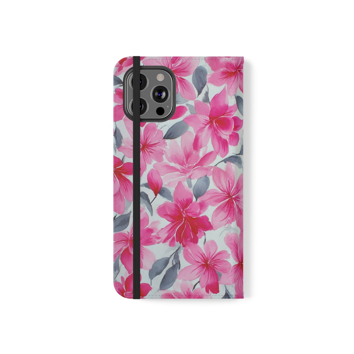 Floral Flip Phone Cases, Elegant Smartphone Covers, Spring Decor, Stylish Gift for Her, Patterned Wallet Case, Trendy Phone Protectors