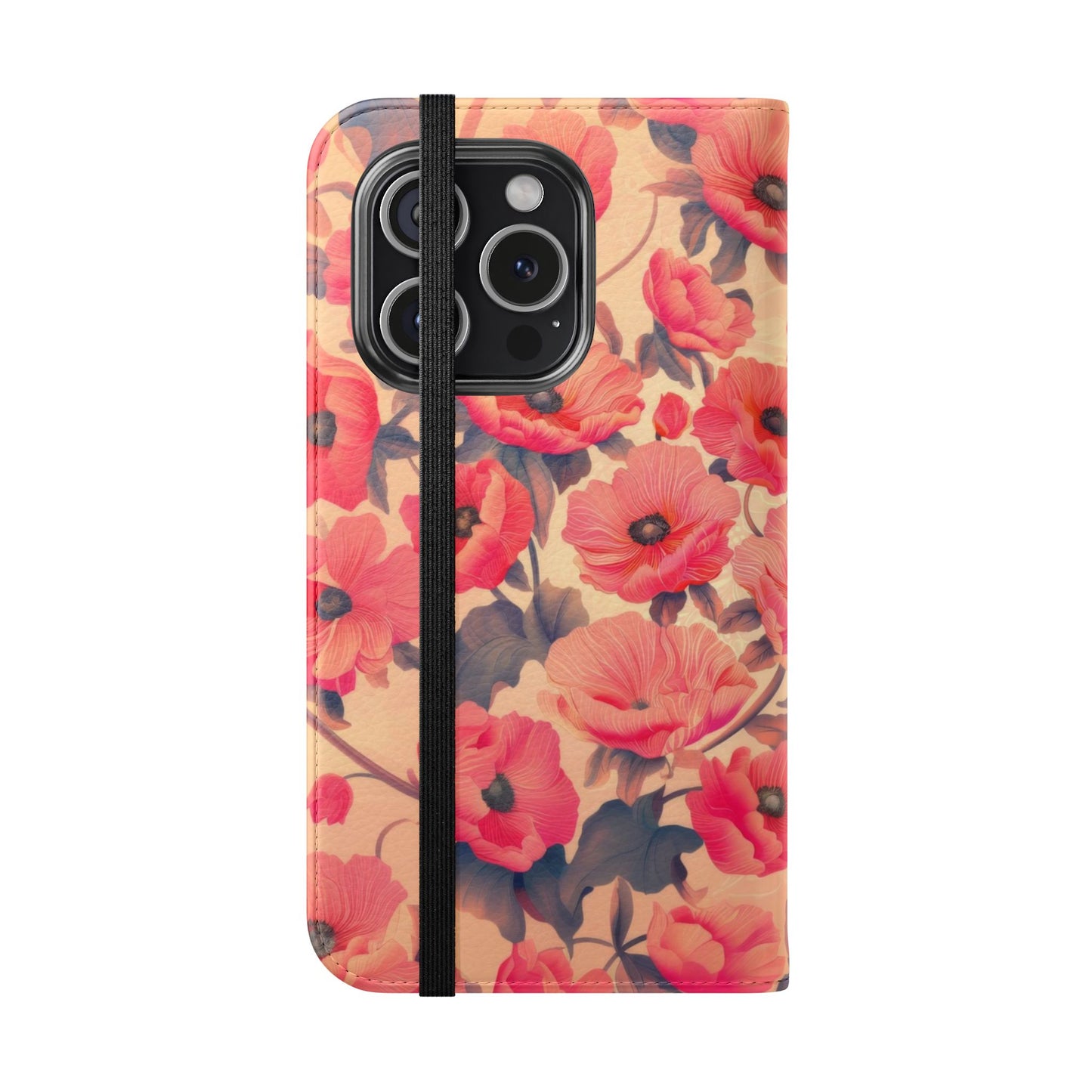 Floral Flip Phone Case - Stylish Smartphone Protector, Floral Design Case, Gift for Her, Trendy Tech Accessory, Mother's Day Gift