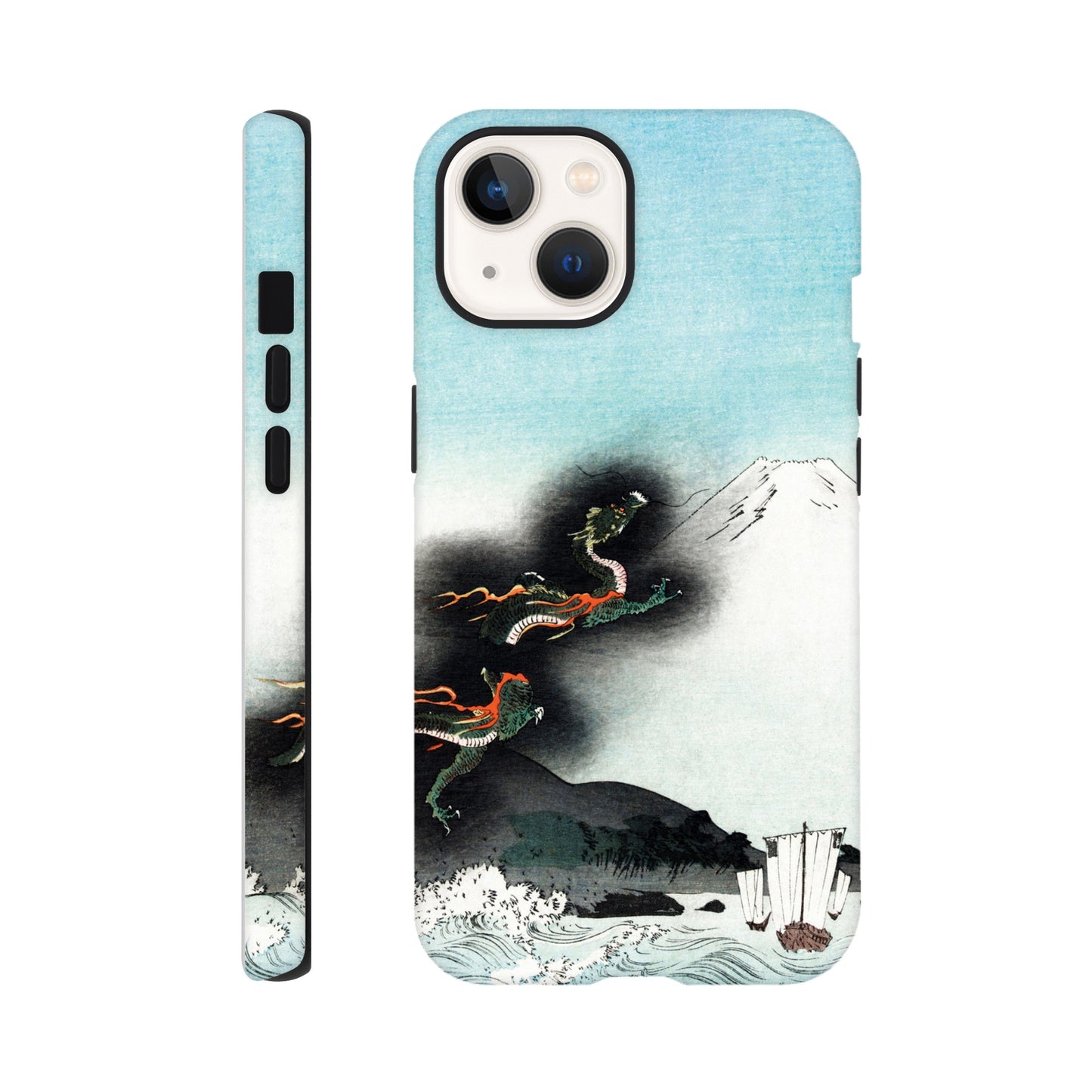 Dragon Rising Over Mount Fuji - Phone Case Sturdy
