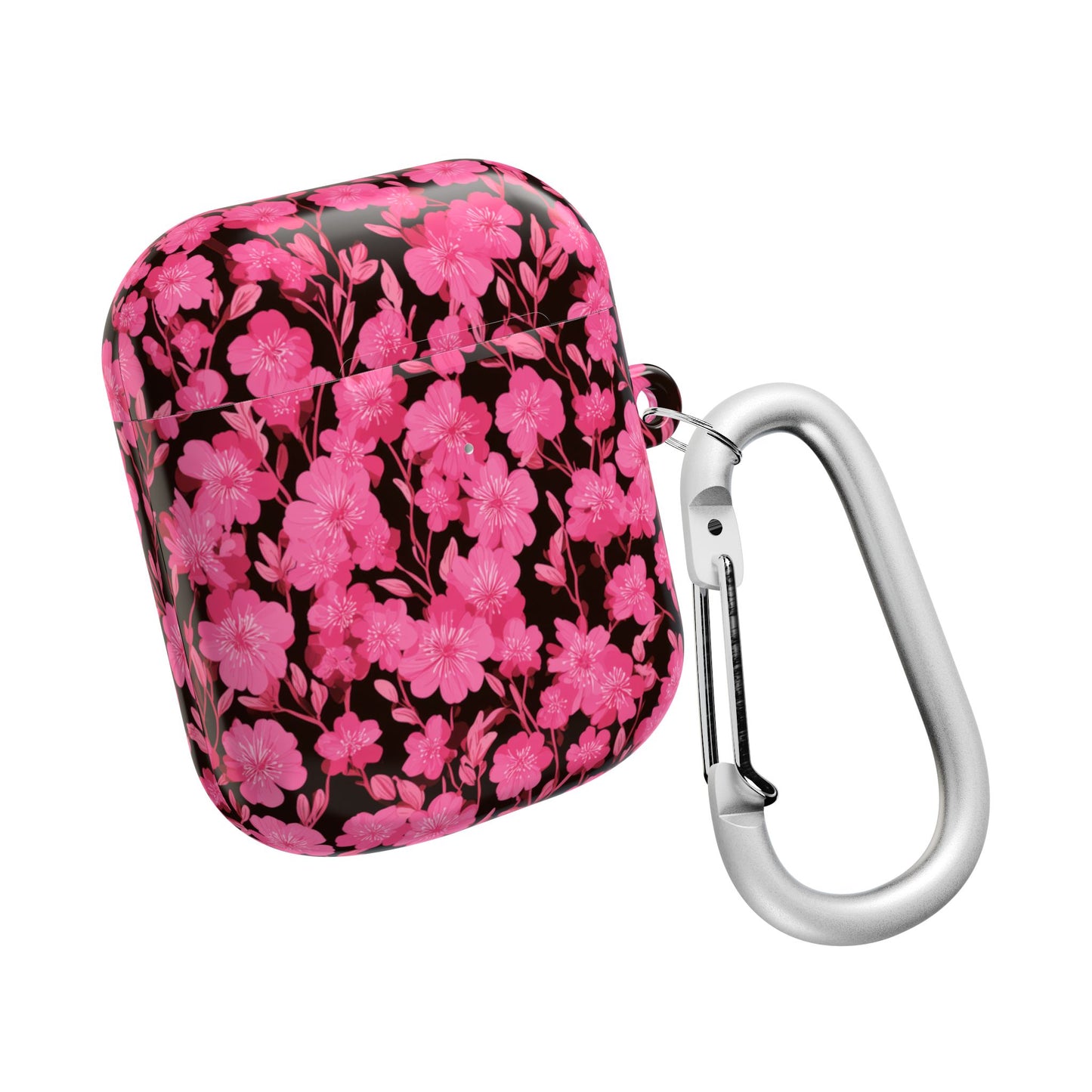 Floral AirPod Case, Cute Pink Wireless Earbud Cover, Gift for Music Lovers, Floral Tech Accessory, Stylish Earbud Holder