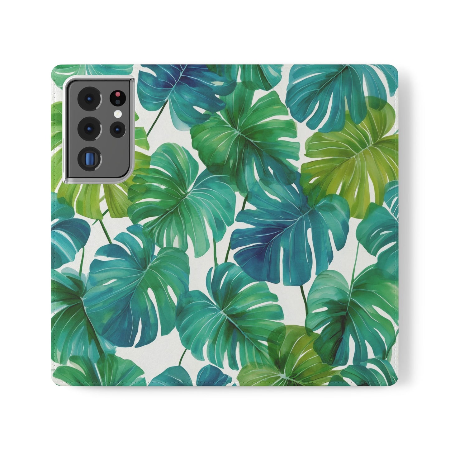 Tropical Leaf Phone Case, Flip Case for Smartphones, Modern Phone Cover, Gift for Nature Lovers, Travel Accessory, Tropical Vibes