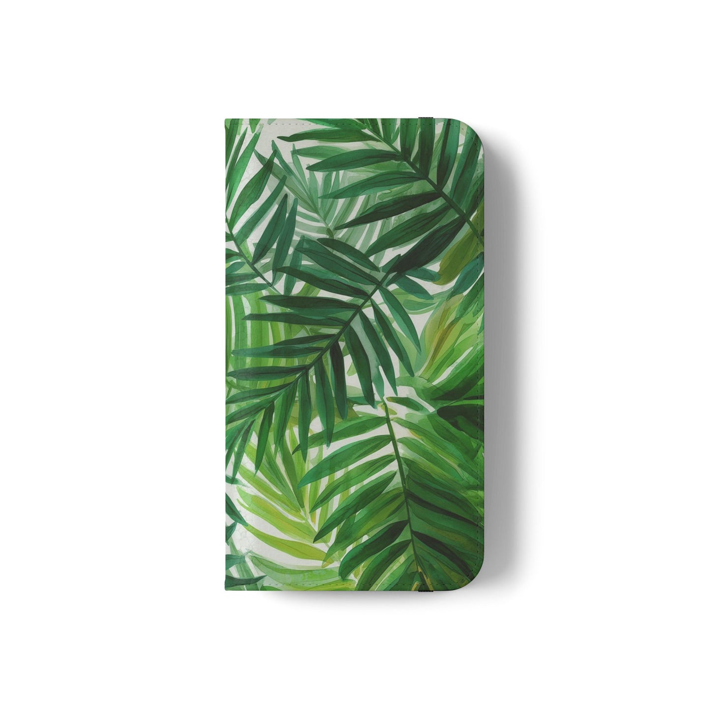 Tropical Leaf Flip Case for Phones, Eco-Friendly Phone Cover, Stylish Wallet Case, Perfect Gift for Nature Lovers, Spring/Summer Accessory