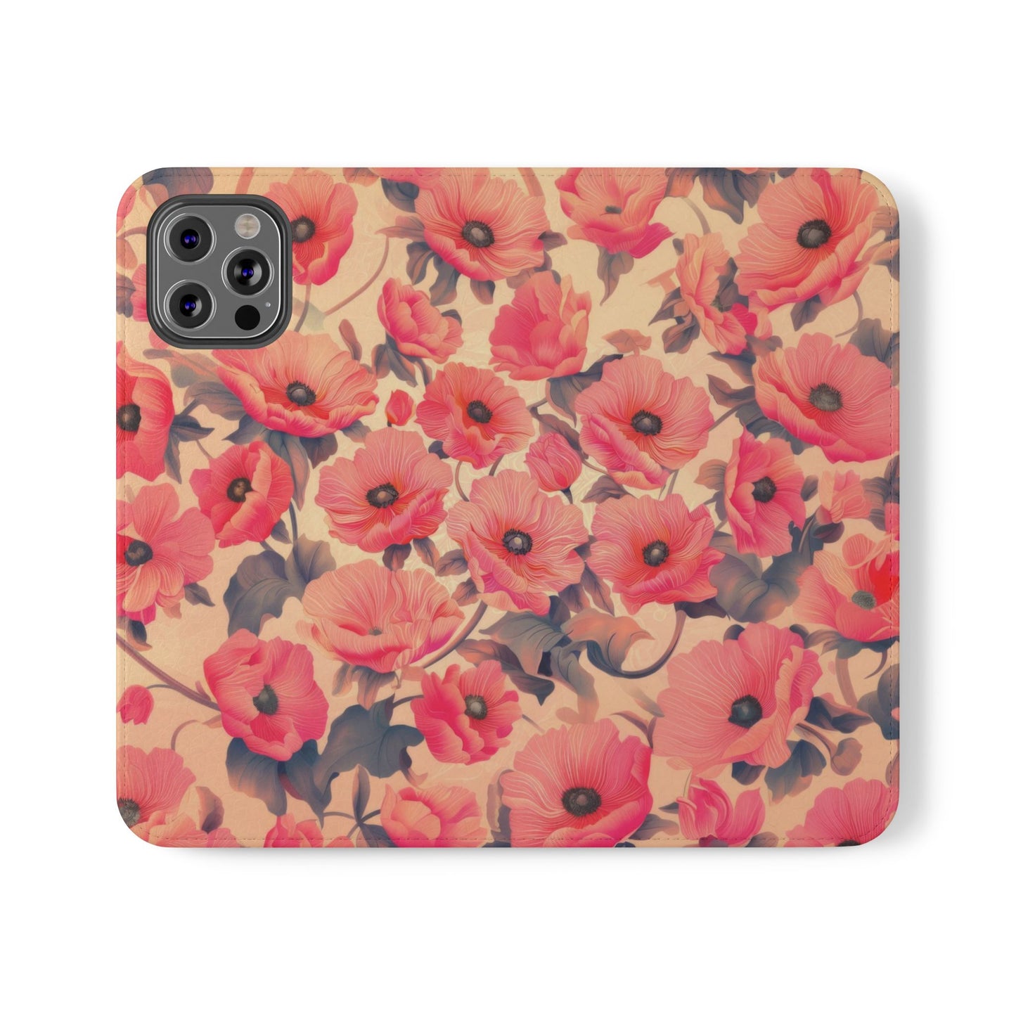 Floral Flip Phone Case - Stylish Smartphone Protector, Floral Design Case, Gift for Her, Trendy Tech Accessory, Mother's Day Gift