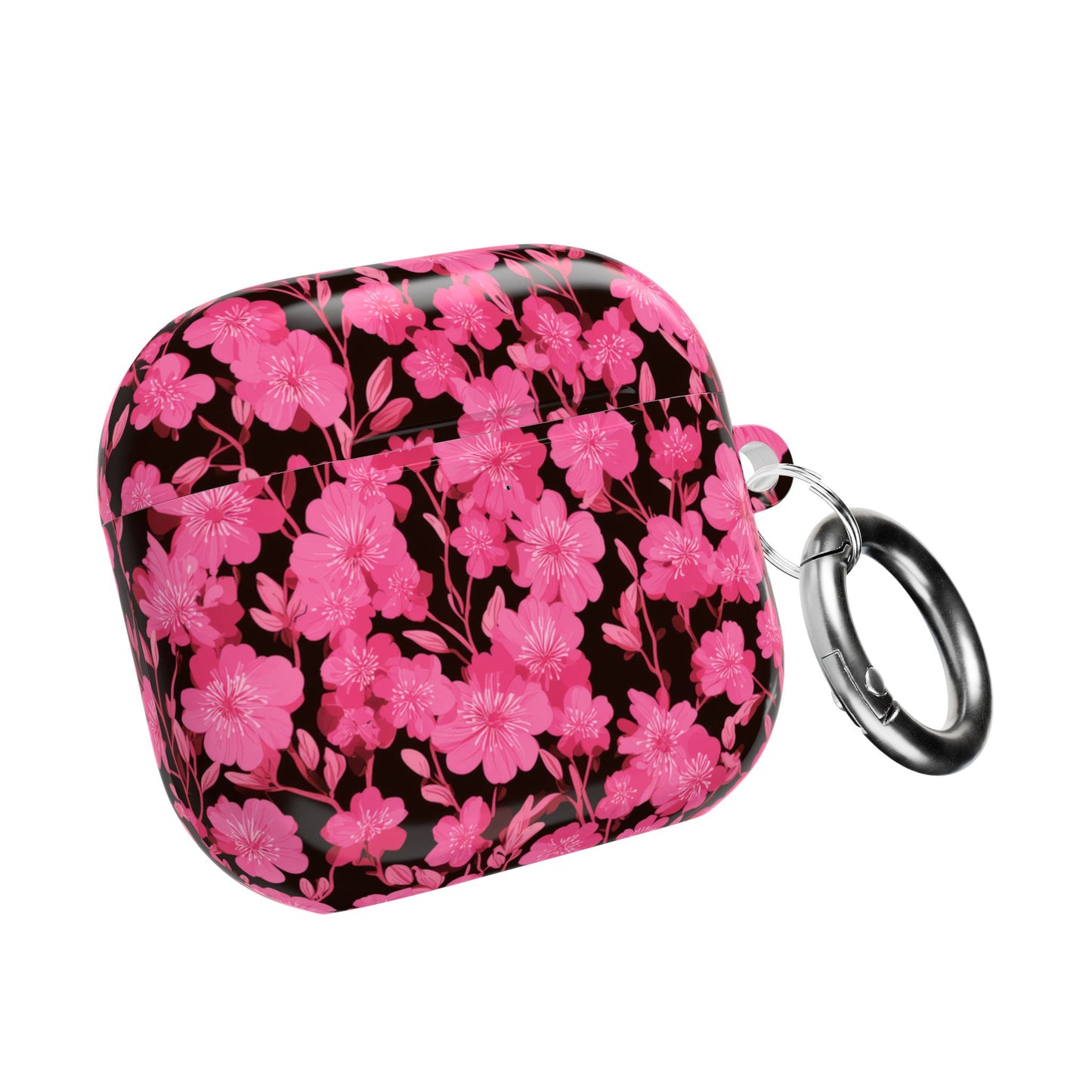 Floral AirPod Case, Cute Pink Wireless Earbud Cover, Gift for Music Lovers, Floral Tech Accessory, Stylish Earbud Holder