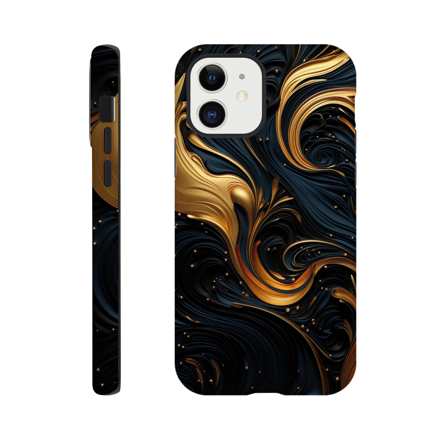 Black and gold art deco pattern II - Phone Case sturdy