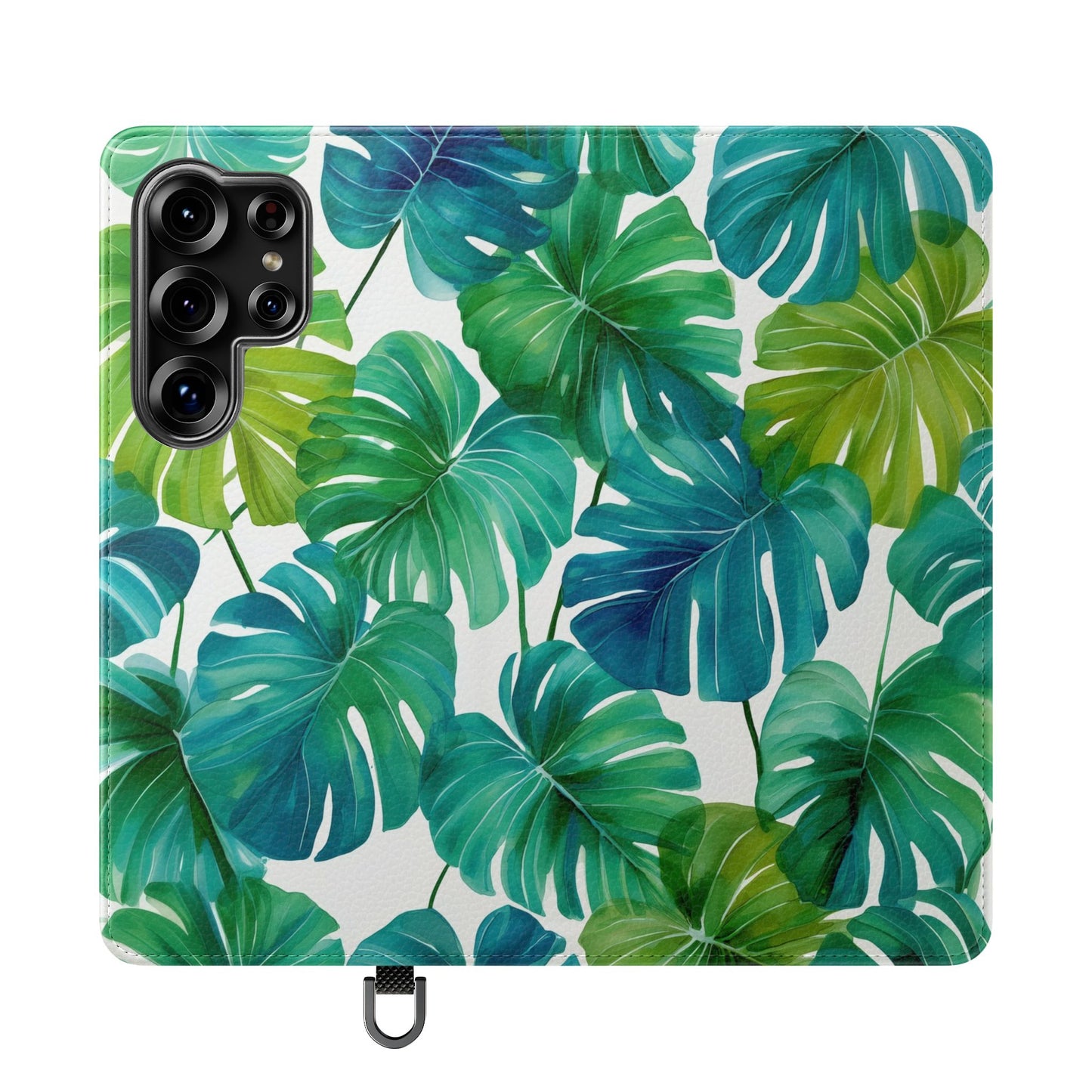 Tropical Leaf Phone Case, Flip Case for Smartphones, Modern Phone Cover, Gift for Nature Lovers, Travel Accessory, Tropical Vibes