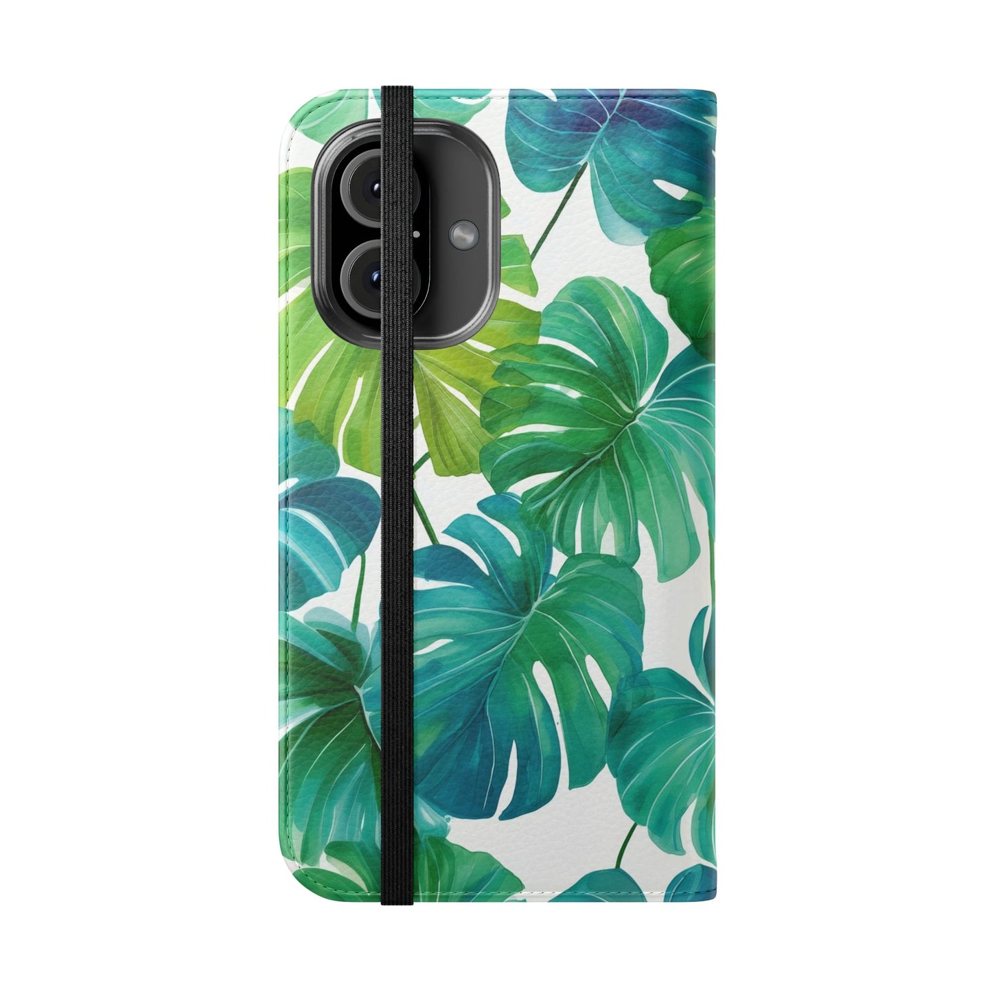 Tropical Leaf Phone Case, Flip Case for Smartphones, Modern Phone Cover, Gift for Nature Lovers, Travel Accessory, Tropical Vibes