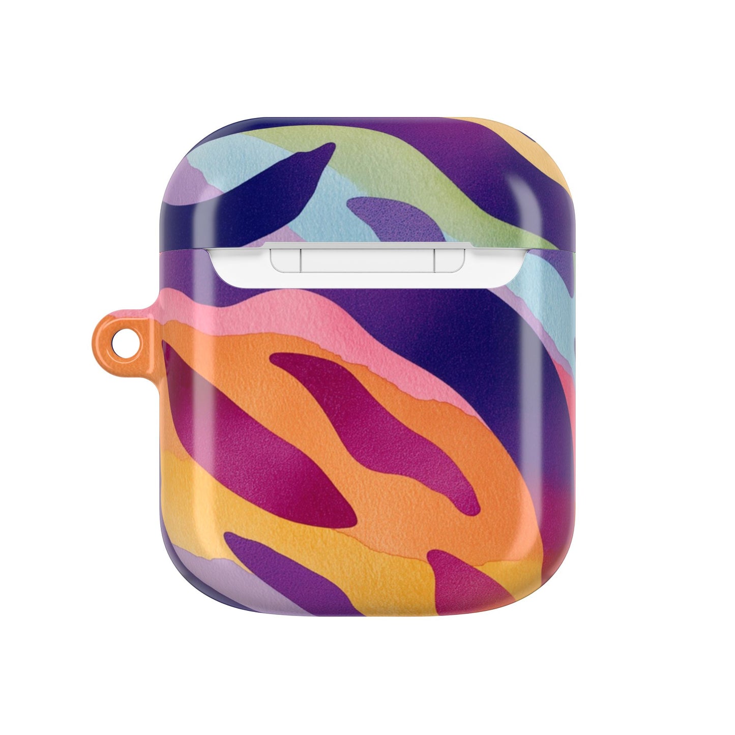 Vibrant Abstract AirPod Case, Colorful Wireless Earbud Cover, Trendy Gift for Music Lovers, Unique Tech Accessory, Perfect for Holidays