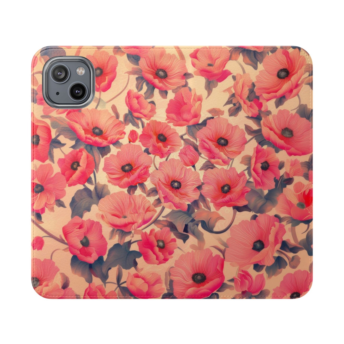 Floral Flip Phone Case - Stylish Smartphone Protector, Floral Design Case, Gift for Her, Trendy Tech Accessory, Mother's Day Gift