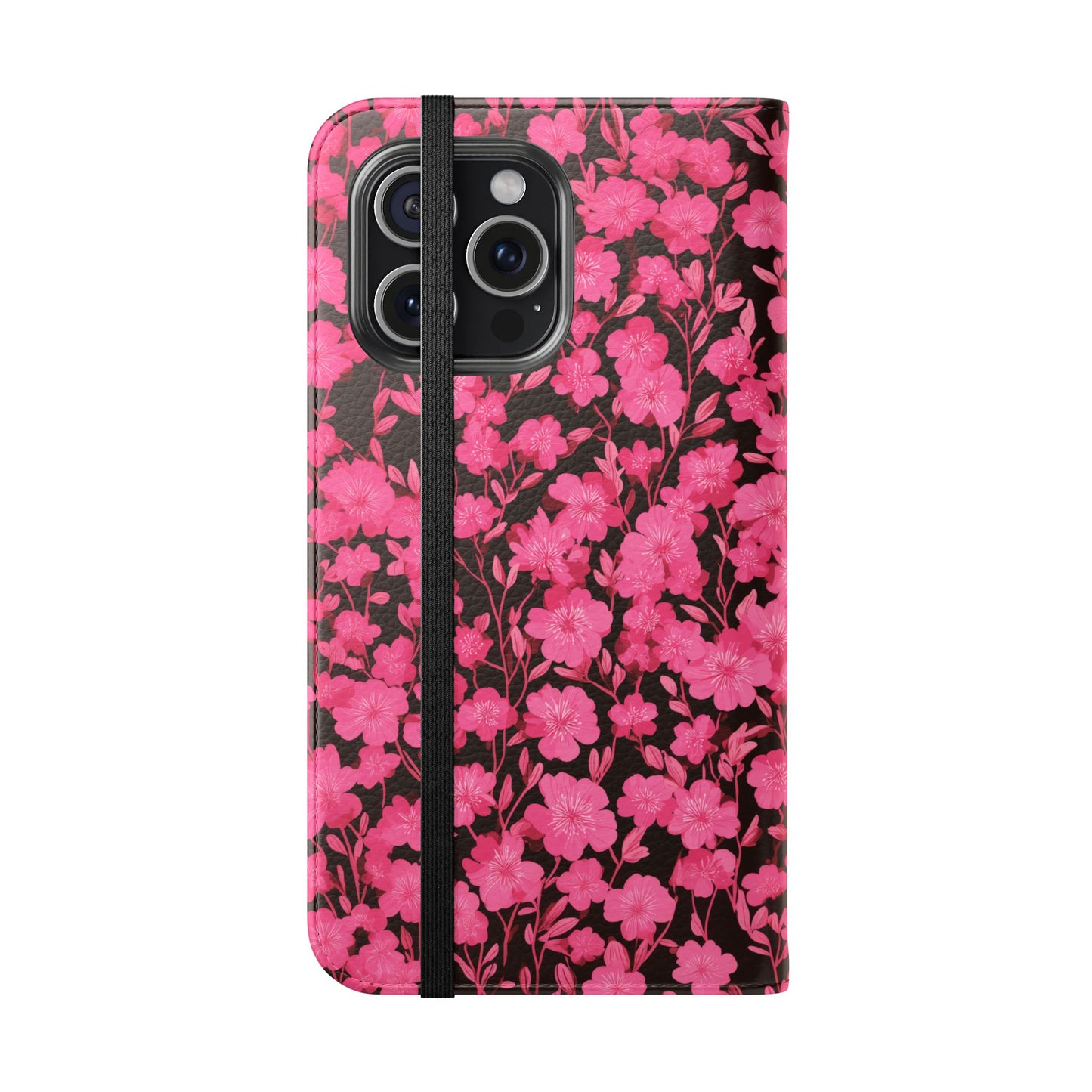 Floral Flip Cases for Phones, Cute Floral Phone Wallet, Gift for Her, Trendy Phone Accessories, Mother's Day Gift, Phone Protection