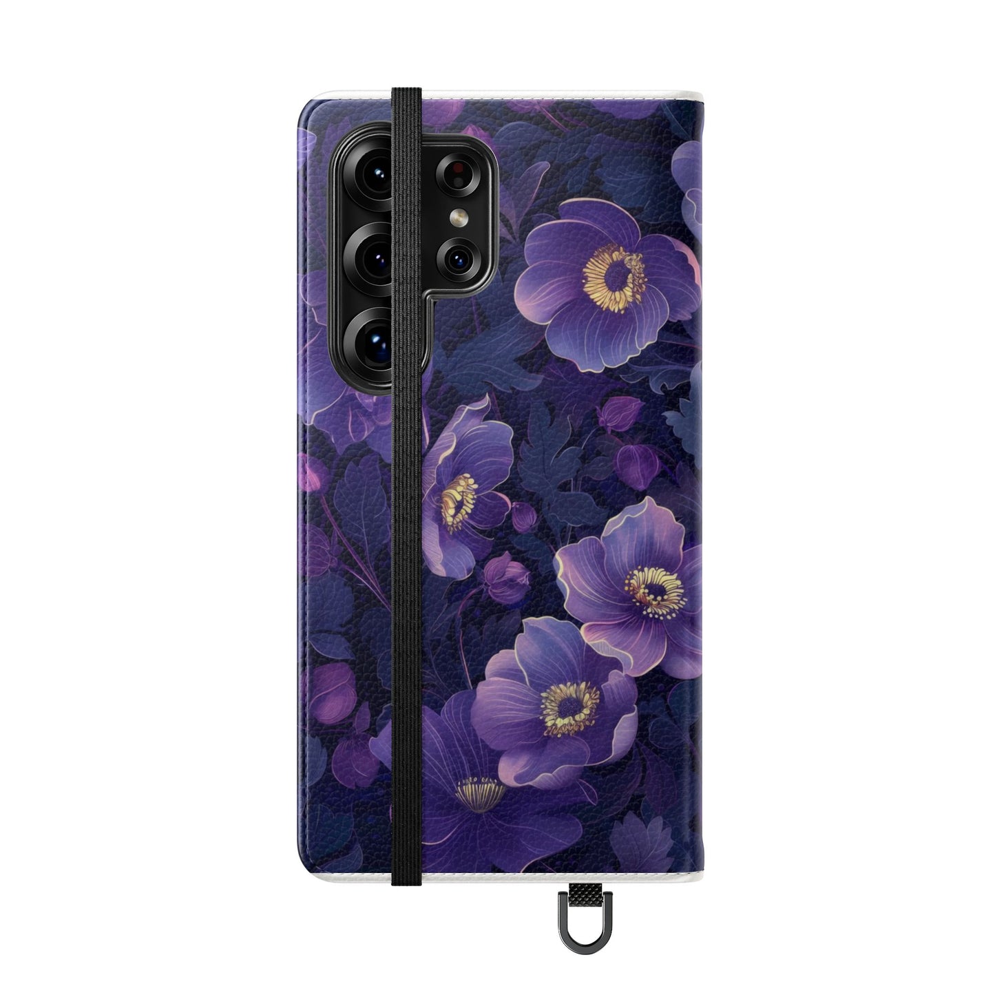 Floral Print Flip Case for Phone, Elegant Protective Cover, Stylish Wallet Case, Ideal Gift for Her, Trendy Cell Phone Accessory