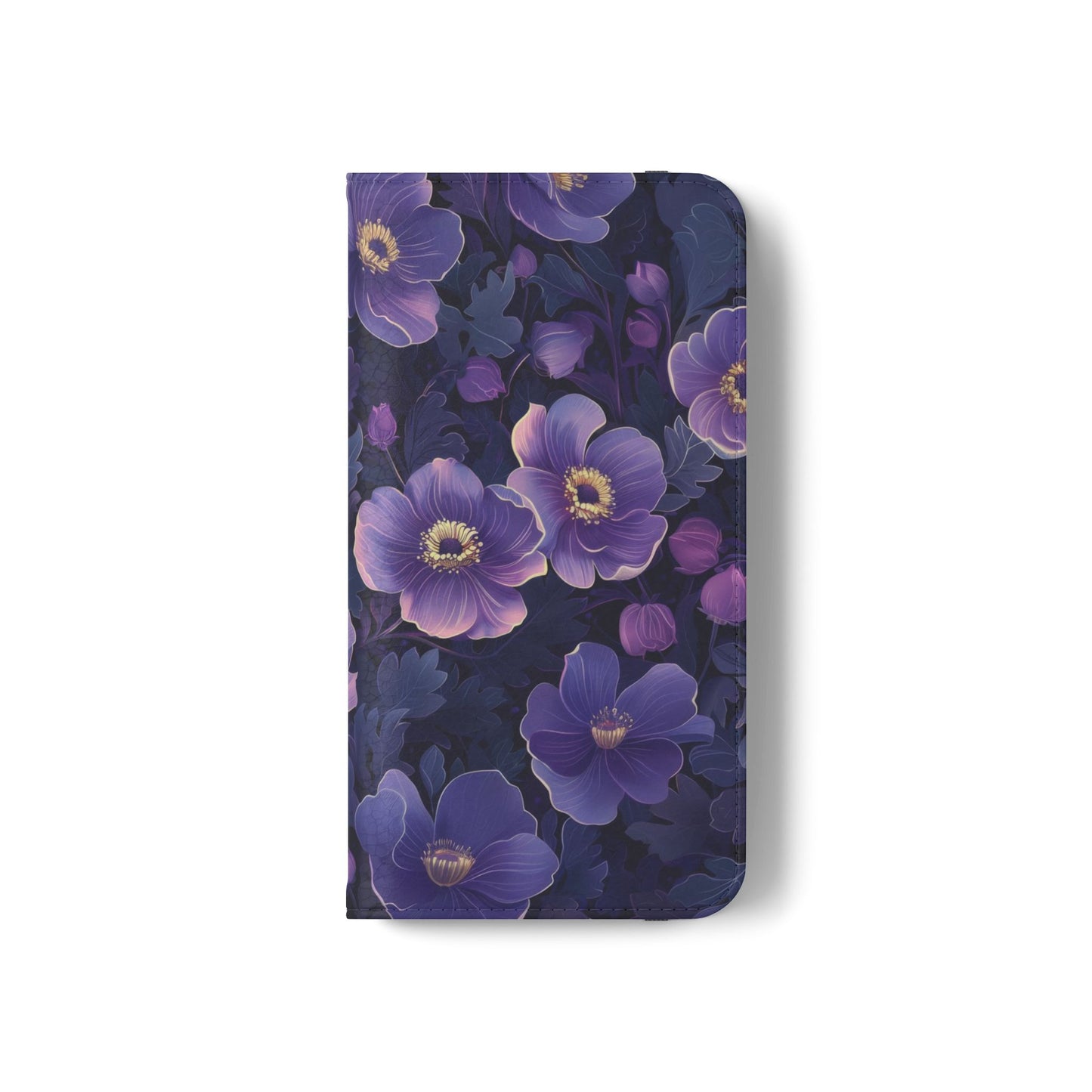 Floral Print Flip Case for Phone, Elegant Protective Cover, Stylish Wallet Case, Ideal Gift for Her, Trendy Cell Phone Accessory