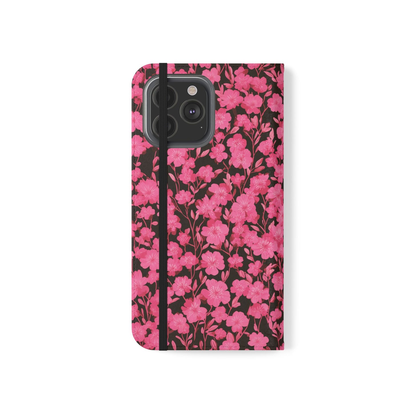 Floral Flip Cases for Phones, Cute Floral Phone Wallet, Gift for Her, Trendy Phone Accessories, Mother's Day Gift, Phone Protection