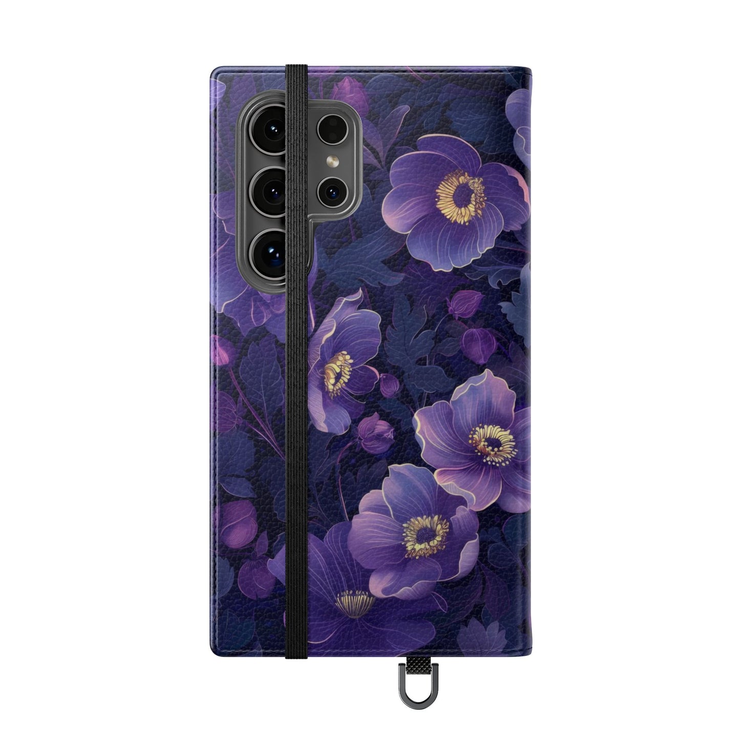 Floral Print Flip Case for Phone, Elegant Protective Cover, Stylish Wallet Case, Ideal Gift for Her, Trendy Cell Phone Accessory