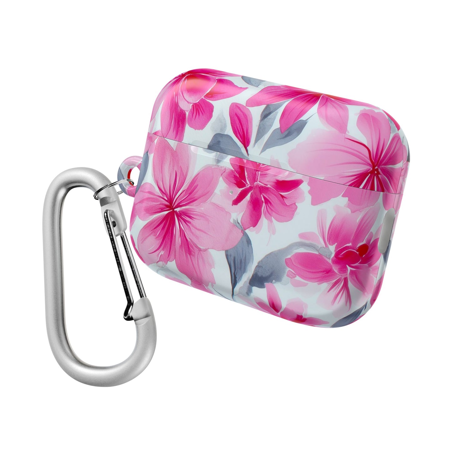 Floral AirPod Cases, Pink Flower Earbud Cover, Cute Tech Accessory, Gift for Her, Spring Vibes, Trendy Earphone Case