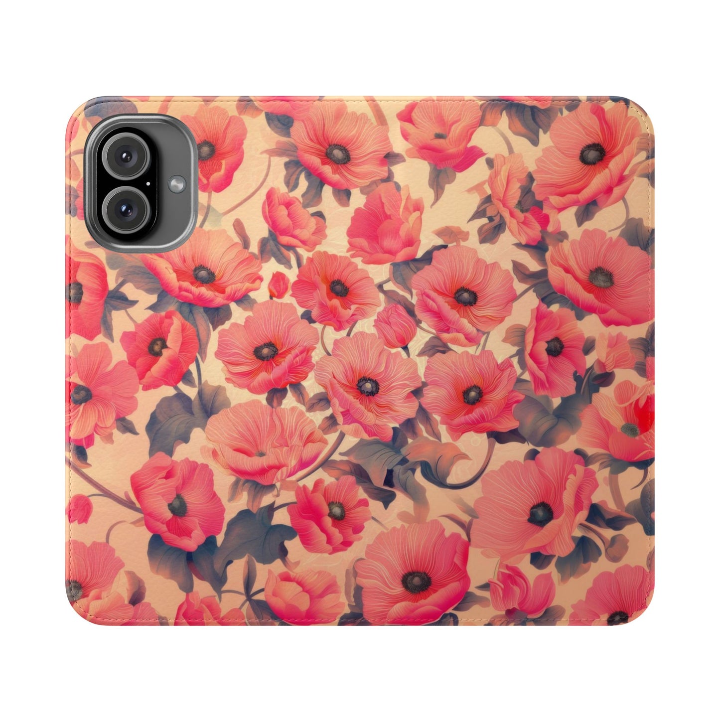 Floral Flip Phone Case - Stylish Smartphone Protector, Floral Design Case, Gift for Her, Trendy Tech Accessory, Mother's Day Gift