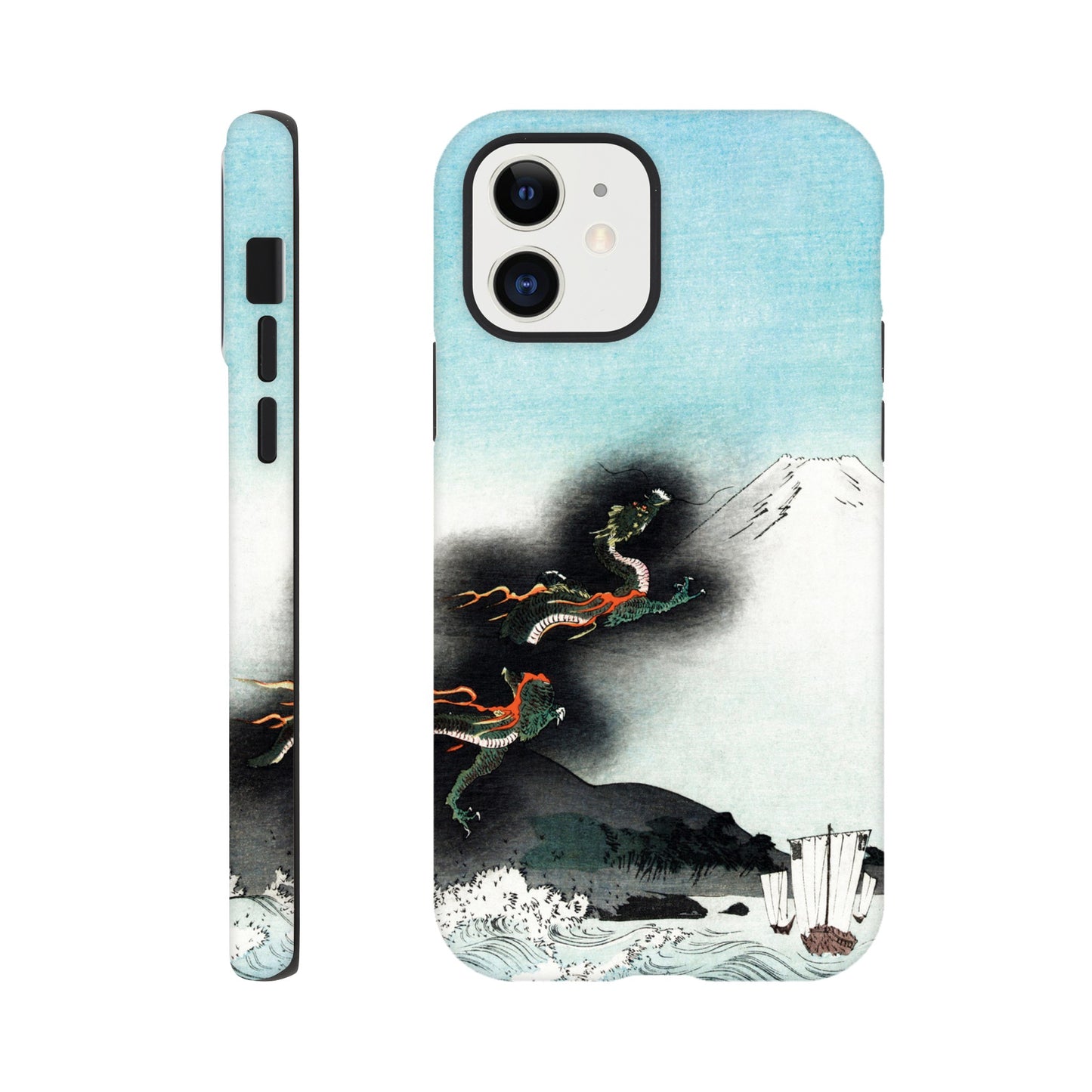 Dragon Rising Over Mount Fuji - Phone Case Sturdy