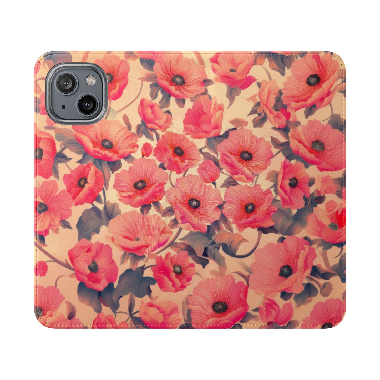 Floral Flip Phone Case - Stylish Smartphone Protector, Floral Design Case, Gift for Her, Trendy Tech Accessory, Mother's Day Gift
