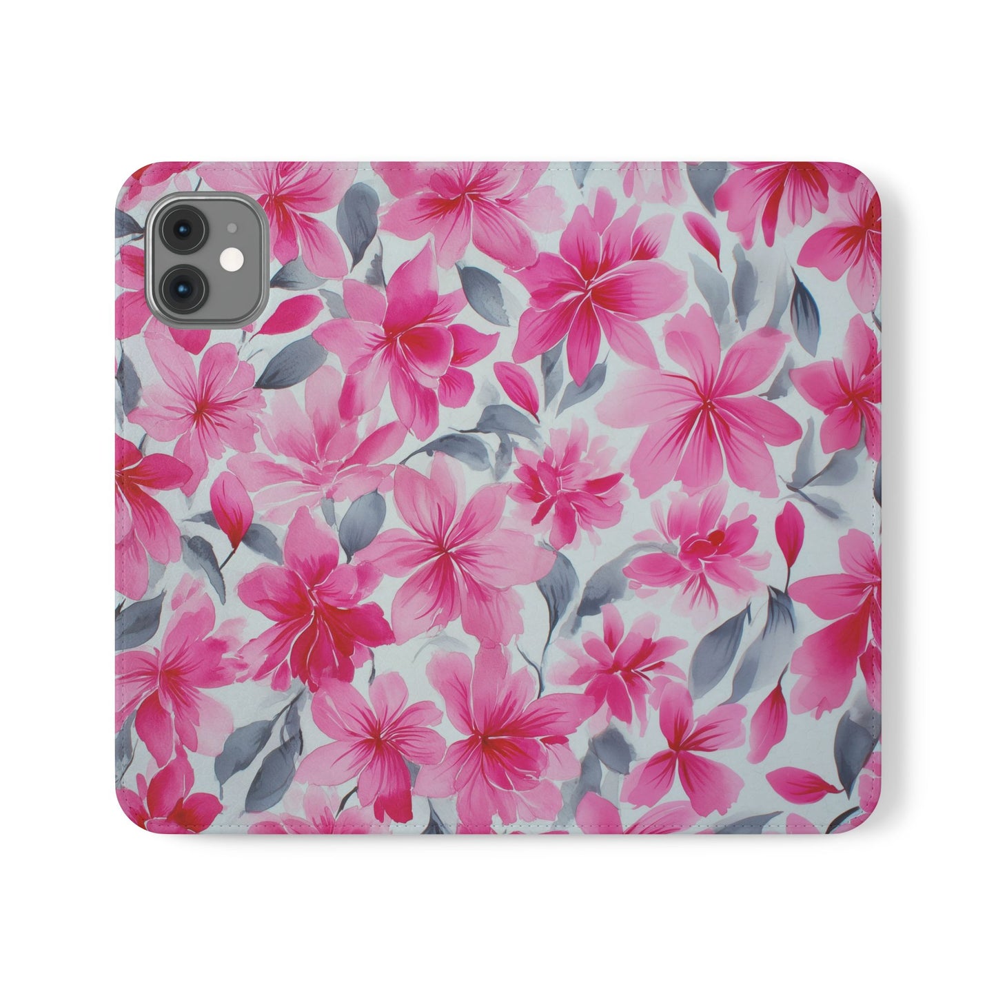 Floral Flip Phone Cases, Elegant Smartphone Covers, Spring Decor, Stylish Gift for Her, Patterned Wallet Case, Trendy Phone Protectors