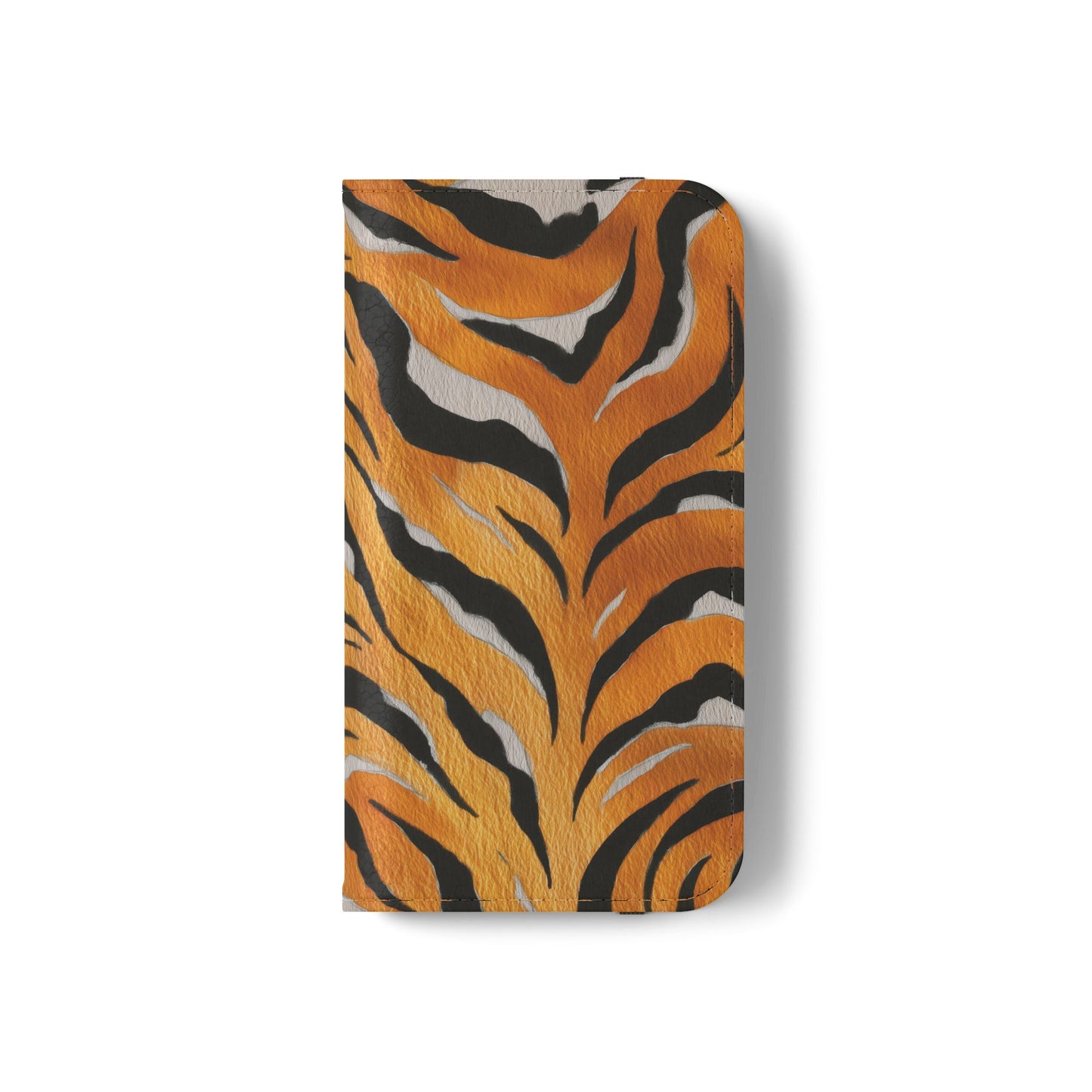 Tiger Print Flip Case, Personalized Phone Case, Stylish Wallet Case, Animal Print Cover, Gift for Wildlife Lovers