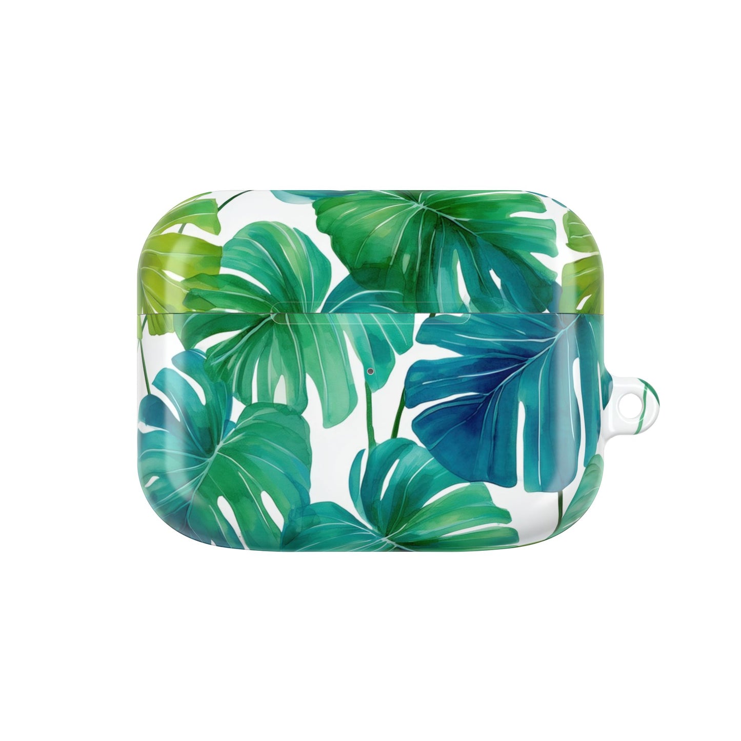 Tropical Leaf AirPod Case | Music Lover Gift, Wireless Earbud Holder, Jungle Vibe, Summer Accessory, Stylish Tech Cover