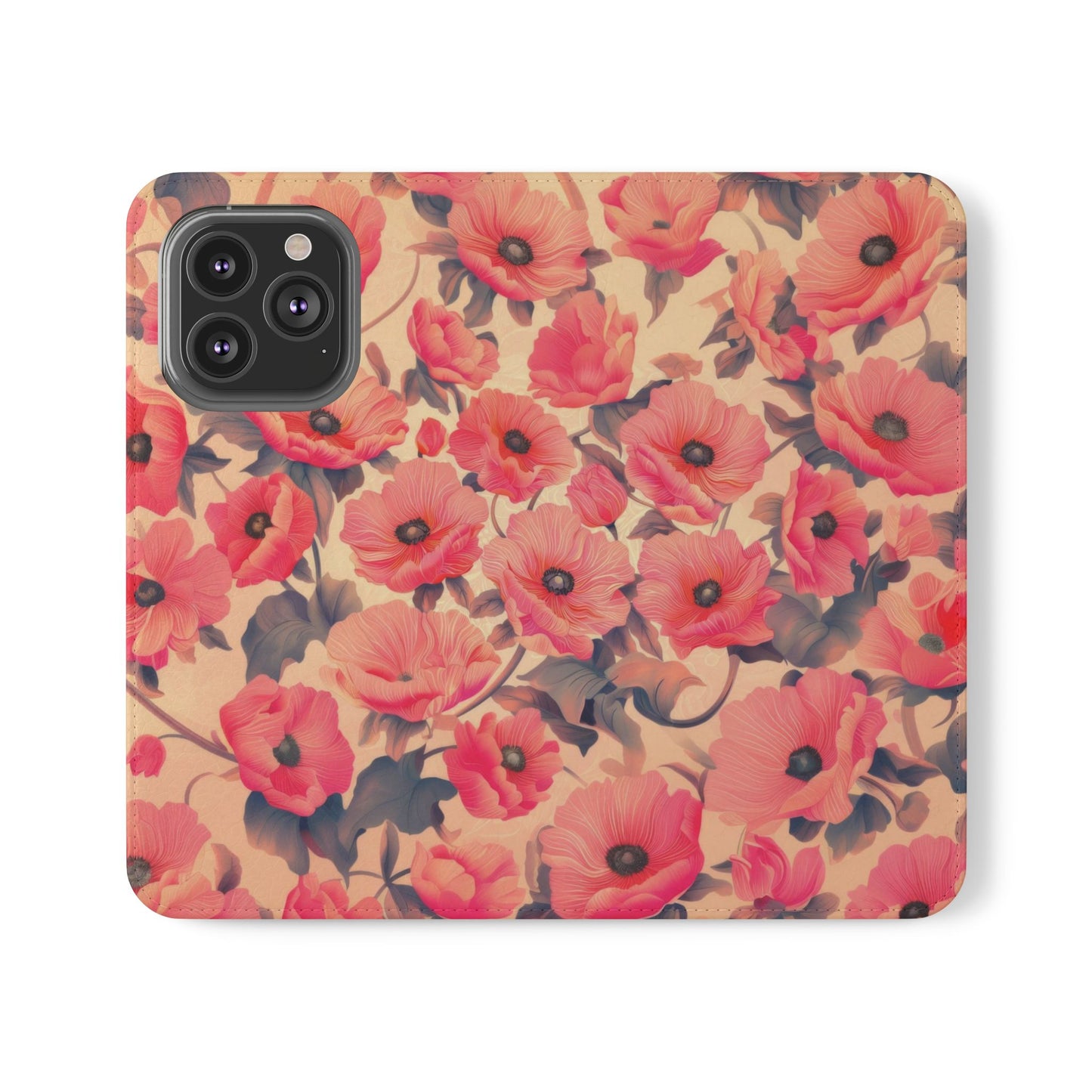 Floral Flip Phone Case - Stylish Smartphone Protector, Floral Design Case, Gift for Her, Trendy Tech Accessory, Mother's Day Gift