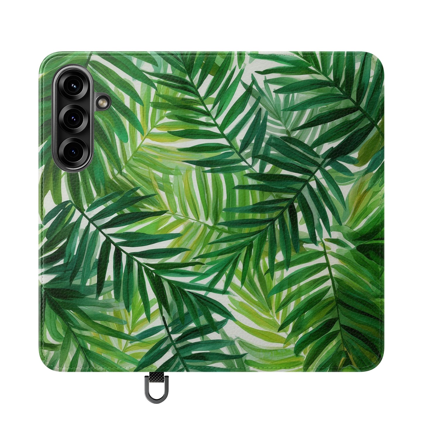 Tropical Leaf Flip Case for Phones, Eco-Friendly Phone Cover, Stylish Wallet Case, Perfect Gift for Nature Lovers, Spring/Summer Accessory