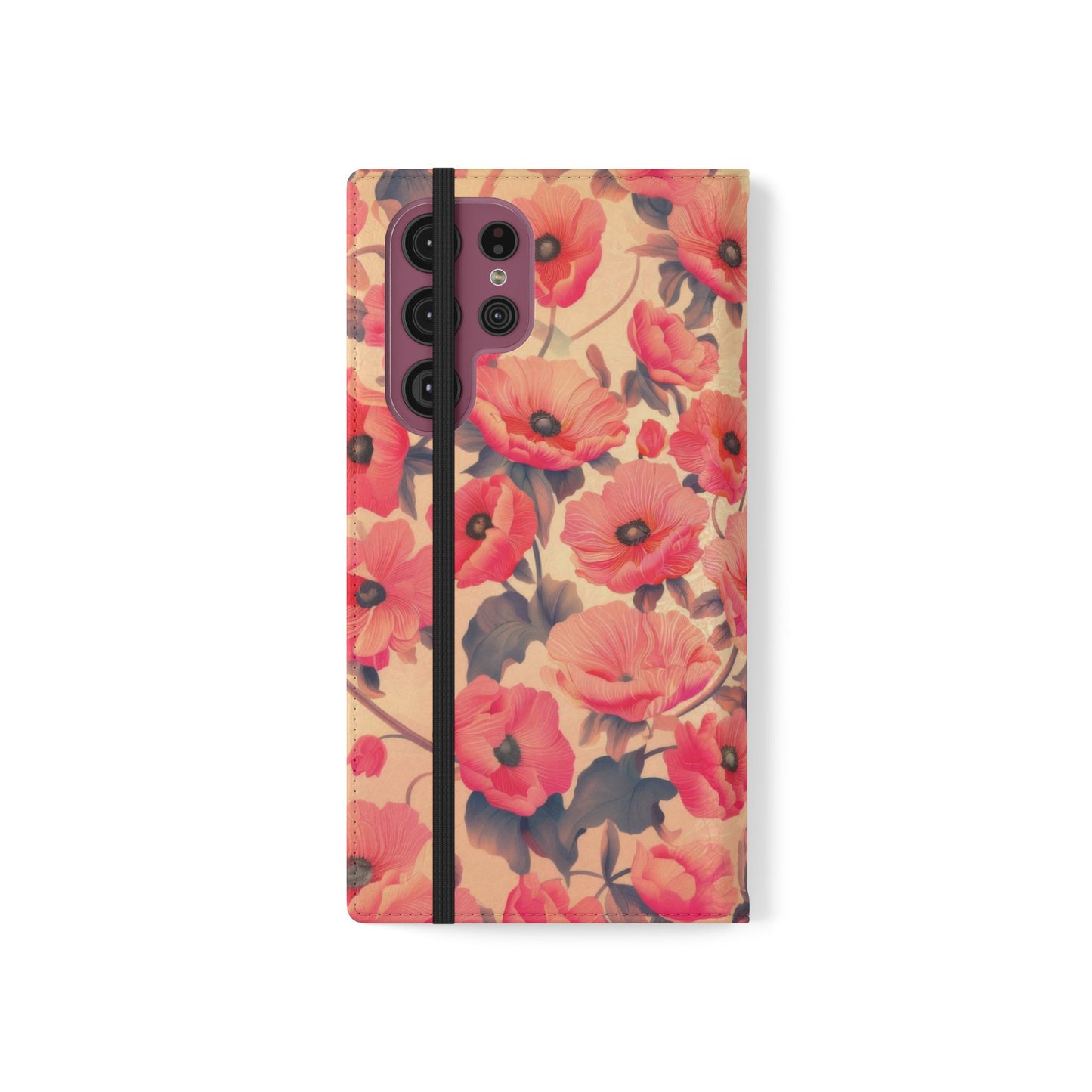 Floral Flip Phone Case - Stylish Smartphone Protector, Floral Design Case, Gift for Her, Trendy Tech Accessory, Mother's Day Gift