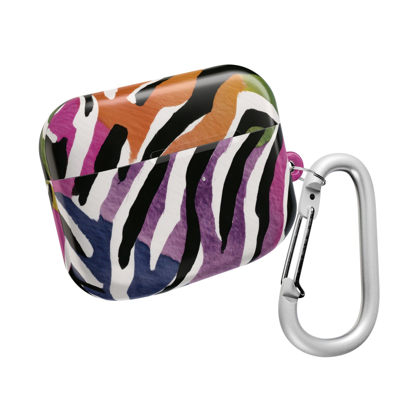 Vibrant Zebra Print AirPod Cases, Colorful Accessories, Unique Gifts, Tech Protection, Trendy Earbud Covers