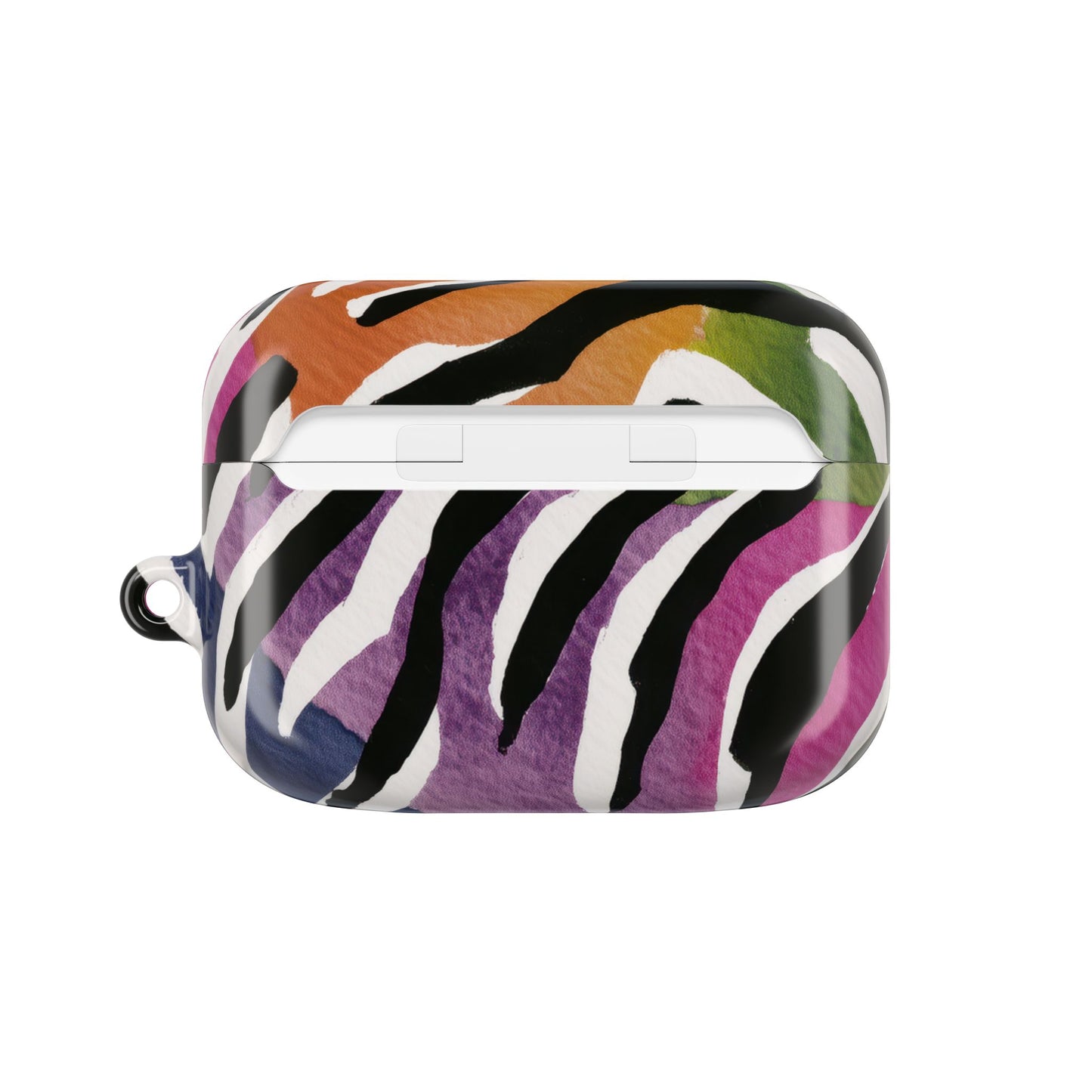 Vibrant Zebra Print AirPod Cases, Colorful Accessories, Unique Gifts, Tech Protection, Trendy Earbud Covers