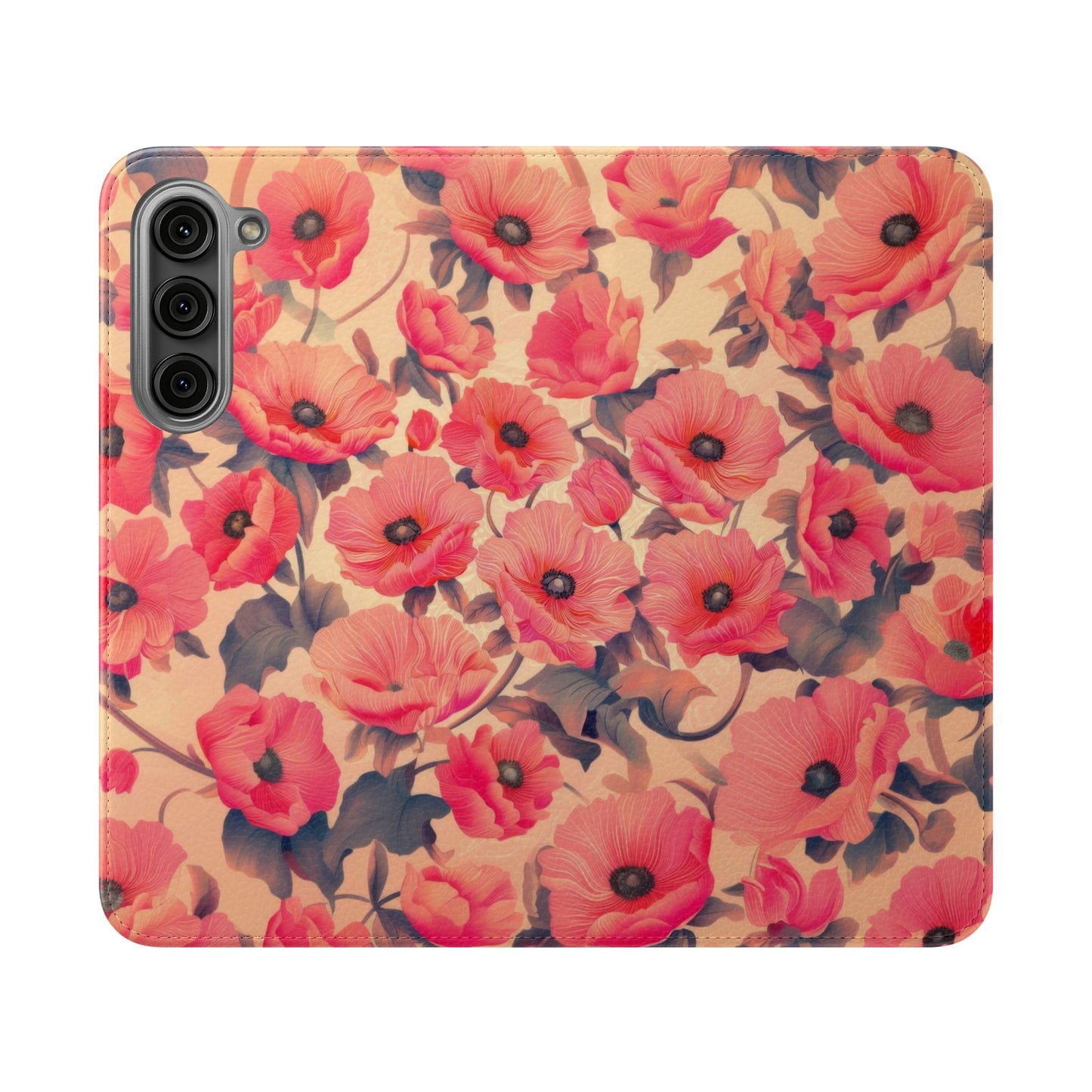 Floral Flip Phone Case - Stylish Smartphone Protector, Floral Design Case, Gift for Her, Trendy Tech Accessory, Mother's Day Gift