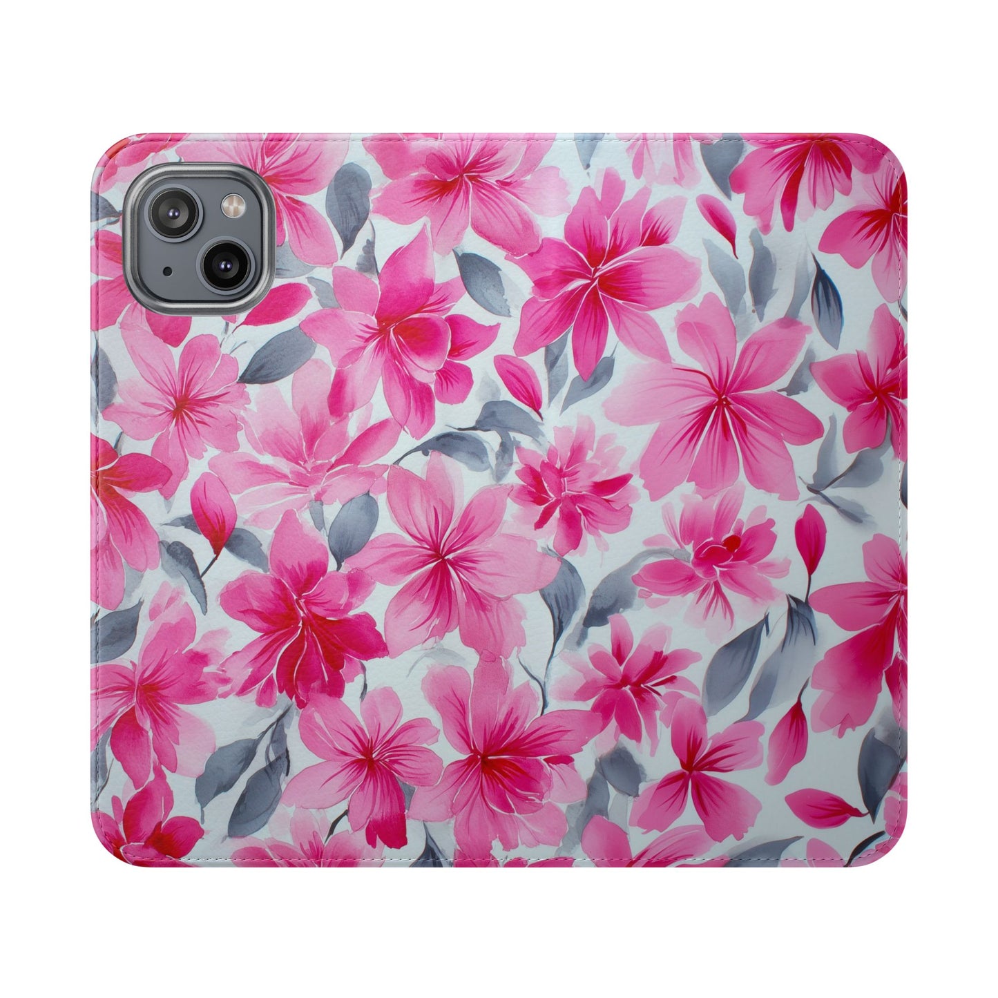 Floral Flip Phone Cases, Elegant Smartphone Covers, Spring Decor, Stylish Gift for Her, Patterned Wallet Case, Trendy Phone Protectors