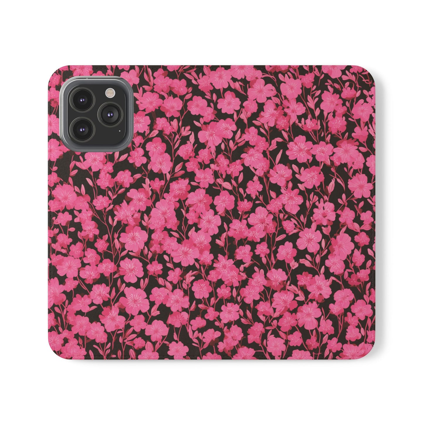 Floral Flip Cases for Phones, Cute Floral Phone Wallet, Gift for Her, Trendy Phone Accessories, Mother's Day Gift, Phone Protection