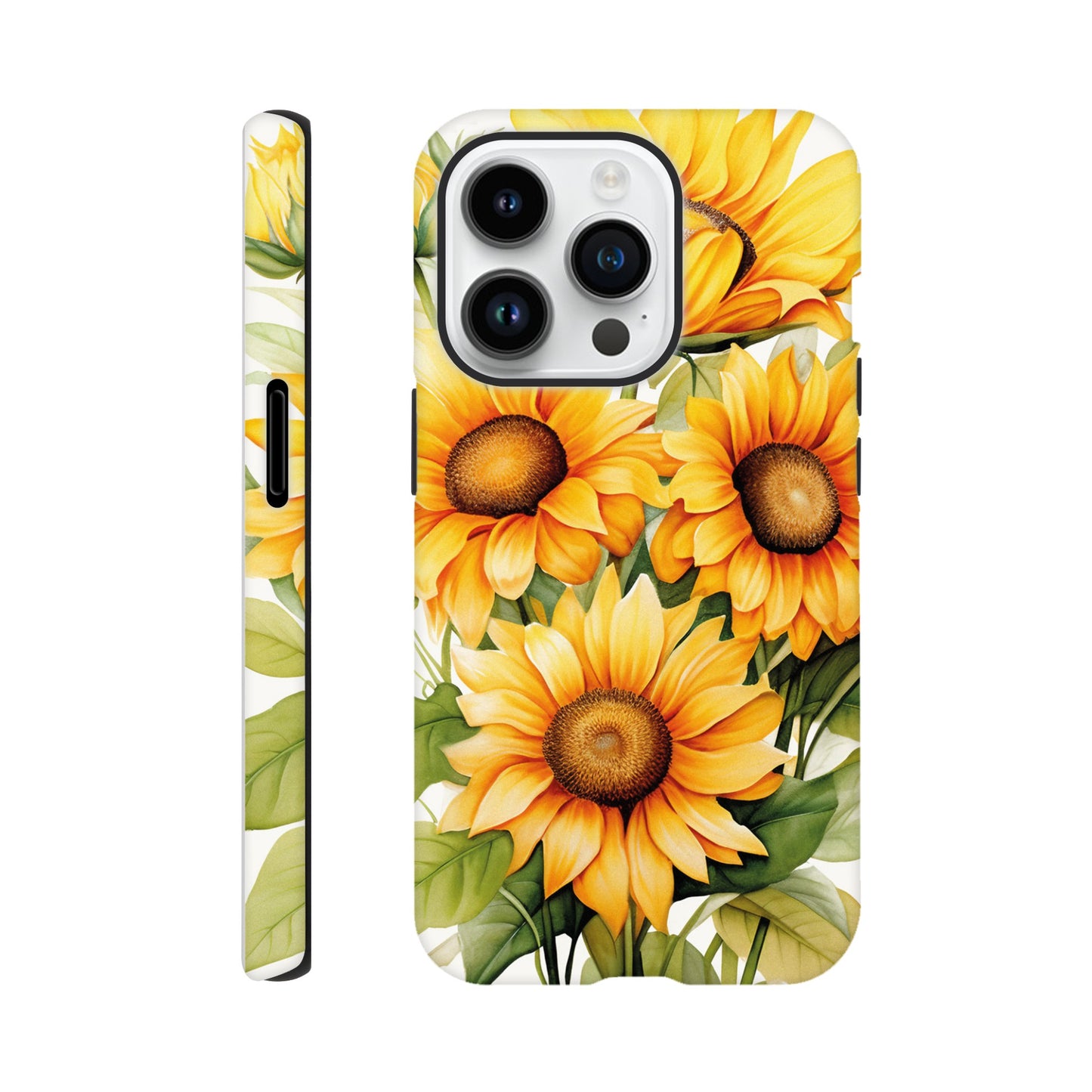 Watercolour sunflowers - Phone case sturdy