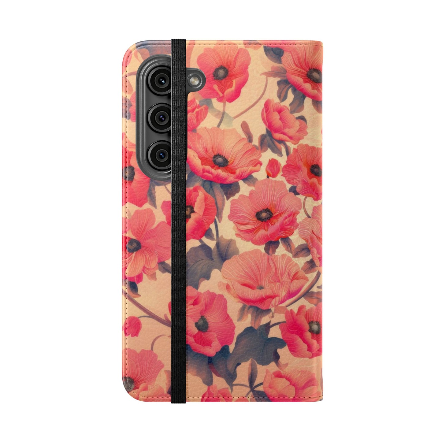 Floral Flip Phone Case - Stylish Smartphone Protector, Floral Design Case, Gift for Her, Trendy Tech Accessory, Mother's Day Gift
