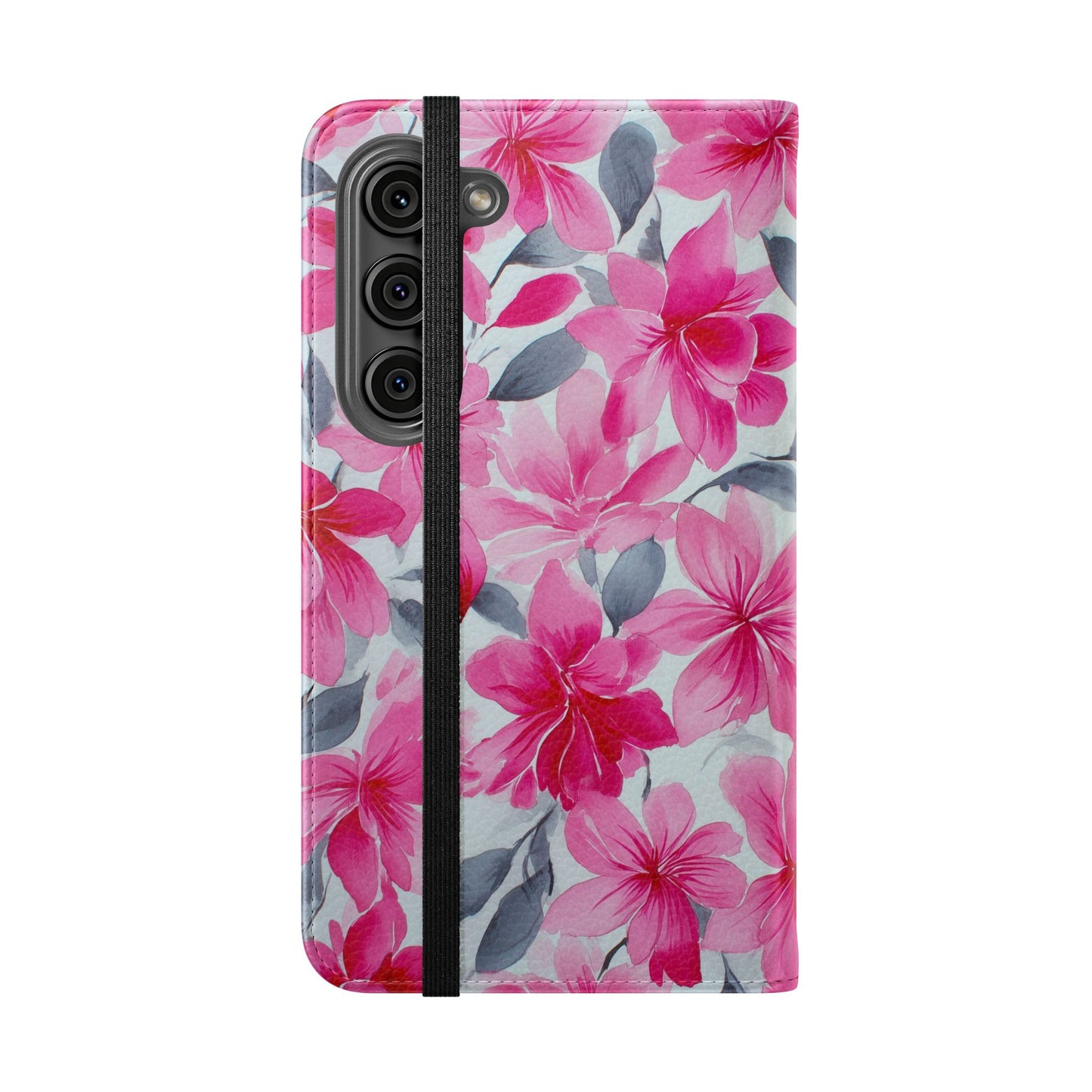 Floral Flip Phone Cases, Elegant Smartphone Covers, Spring Decor, Stylish Gift for Her, Patterned Wallet Case, Trendy Phone Protectors