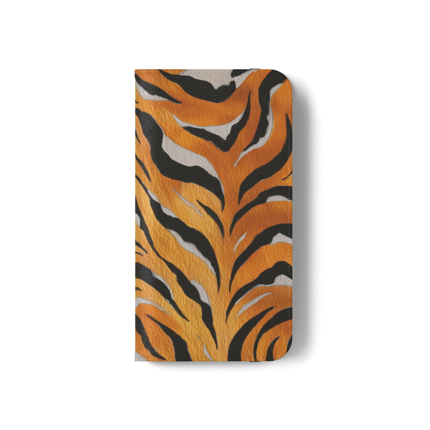 Tiger Print Flip Case, Personalized Phone Case, Stylish Wallet Case, Animal Print Cover, Gift for Wildlife Lovers