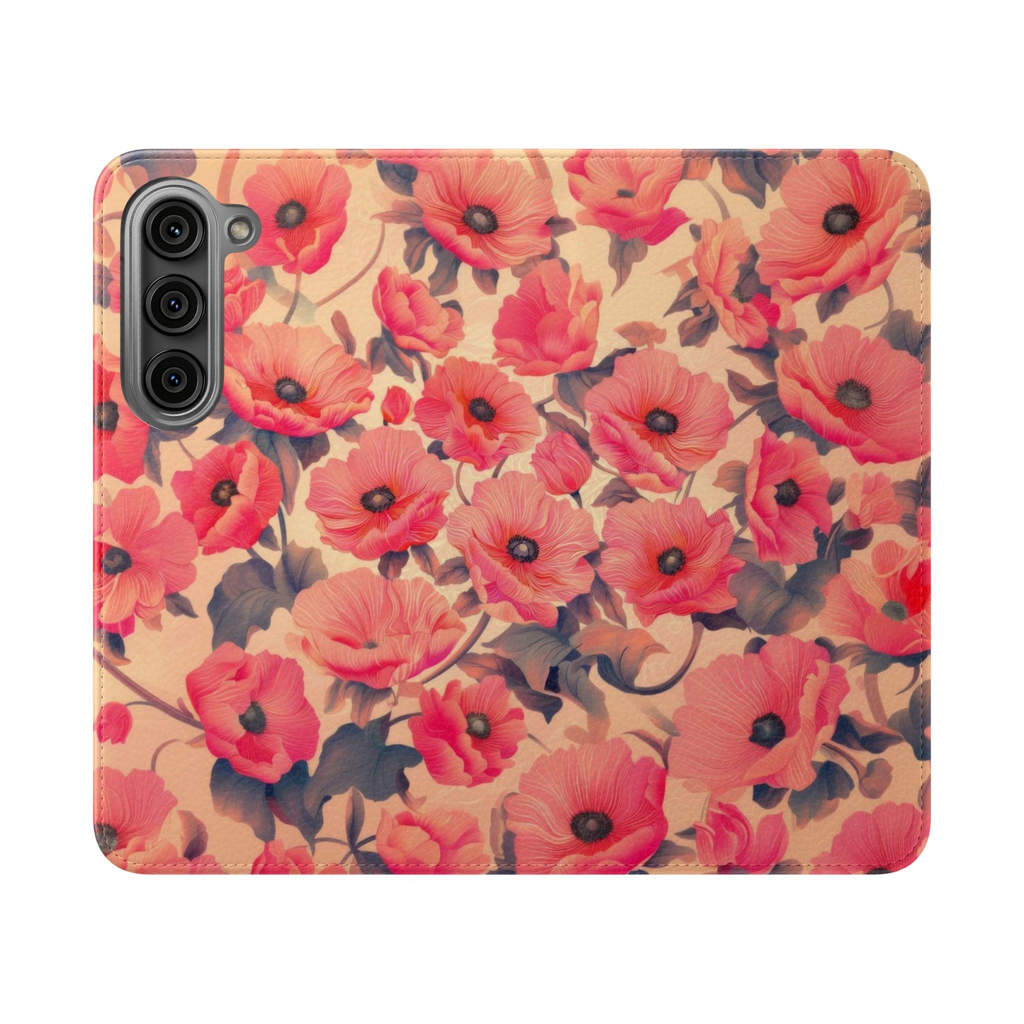 Floral Flip Phone Case - Stylish Smartphone Protector, Floral Design Case, Gift for Her, Trendy Tech Accessory, Mother's Day Gift