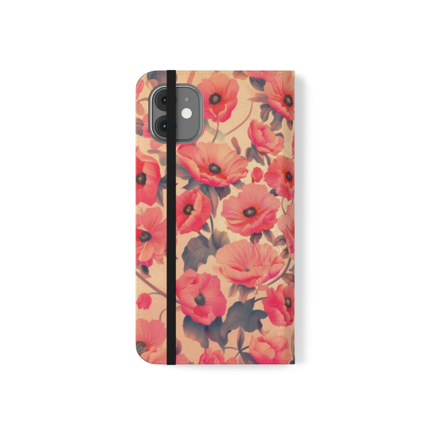 Floral Flip Phone Case - Stylish Smartphone Protector, Floral Design Case, Gift for Her, Trendy Tech Accessory, Mother's Day Gift