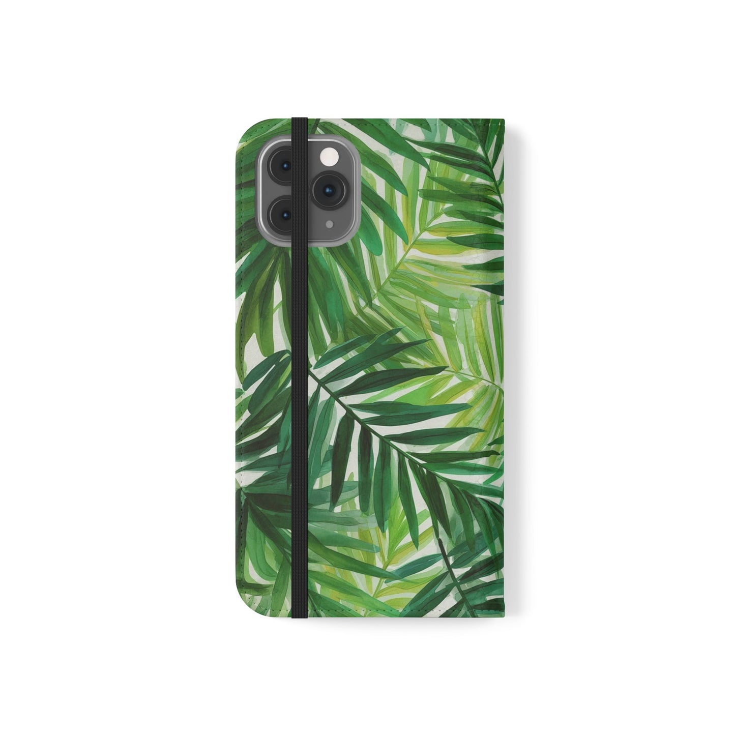Tropical Leaf Flip Case for Phones, Eco-Friendly Phone Cover, Stylish Wallet Case, Perfect Gift for Nature Lovers, Spring/Summer Accessory