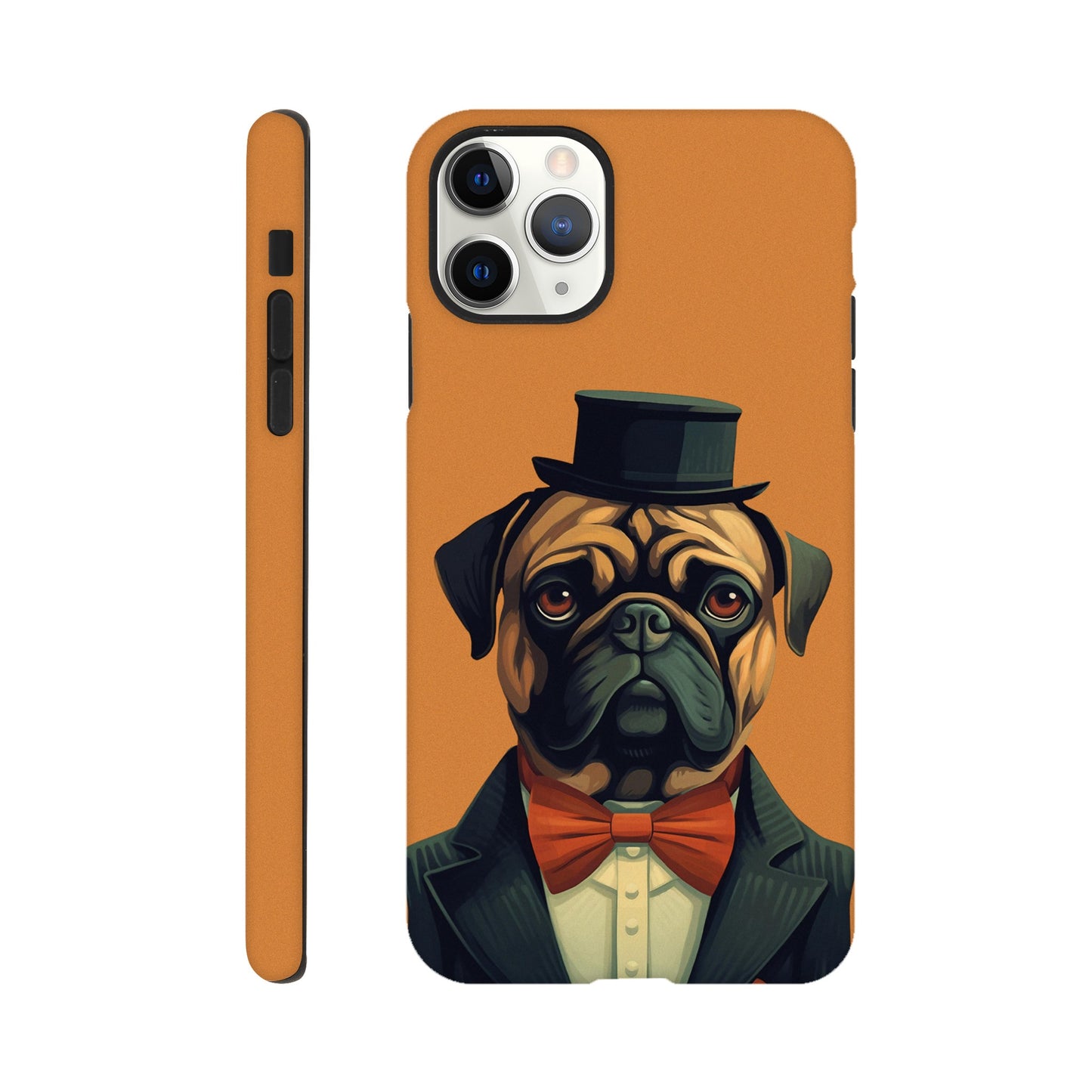 A gentleman Pug - Phone Case sturdy