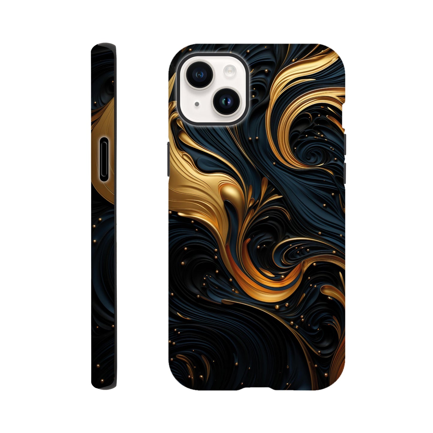 Black and gold art deco pattern II - Phone Case sturdy