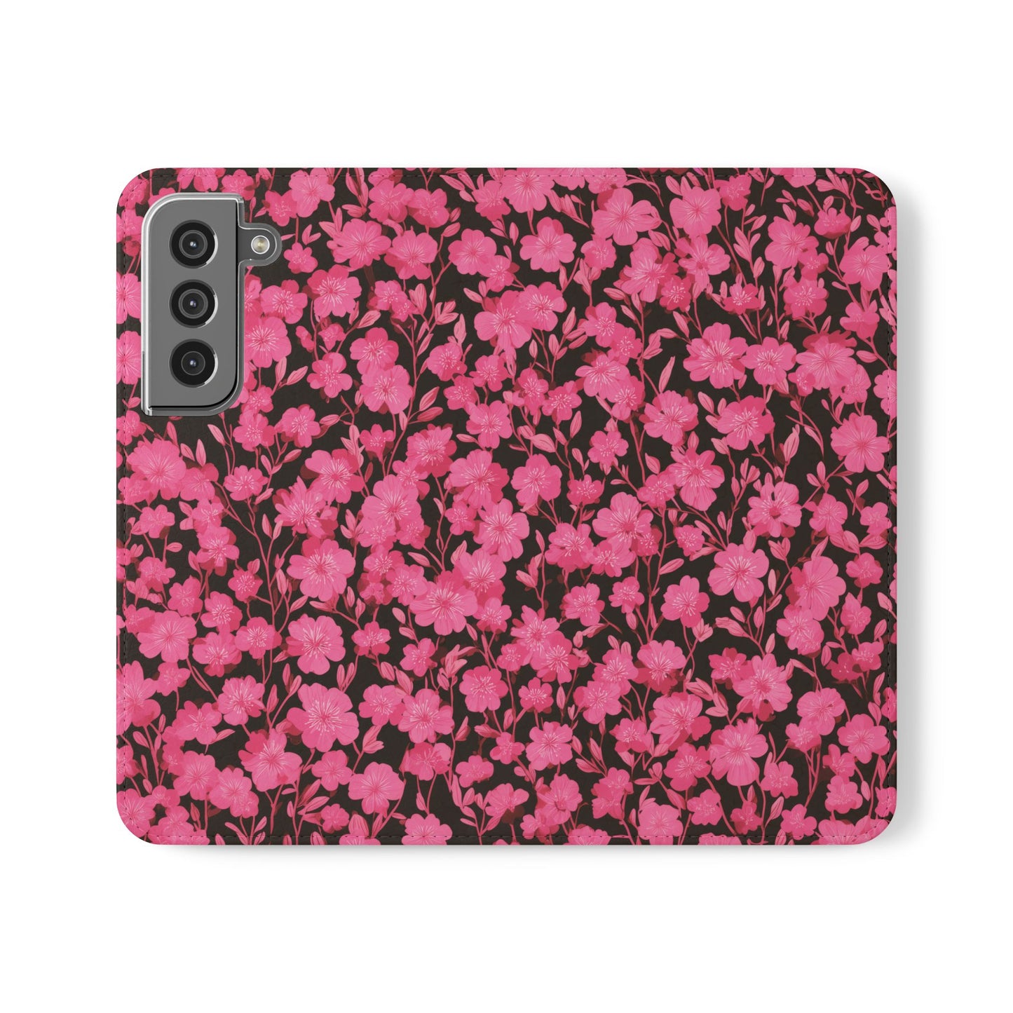 Floral Flip Cases for Phones, Cute Floral Phone Wallet, Gift for Her, Trendy Phone Accessories, Mother's Day Gift, Phone Protection